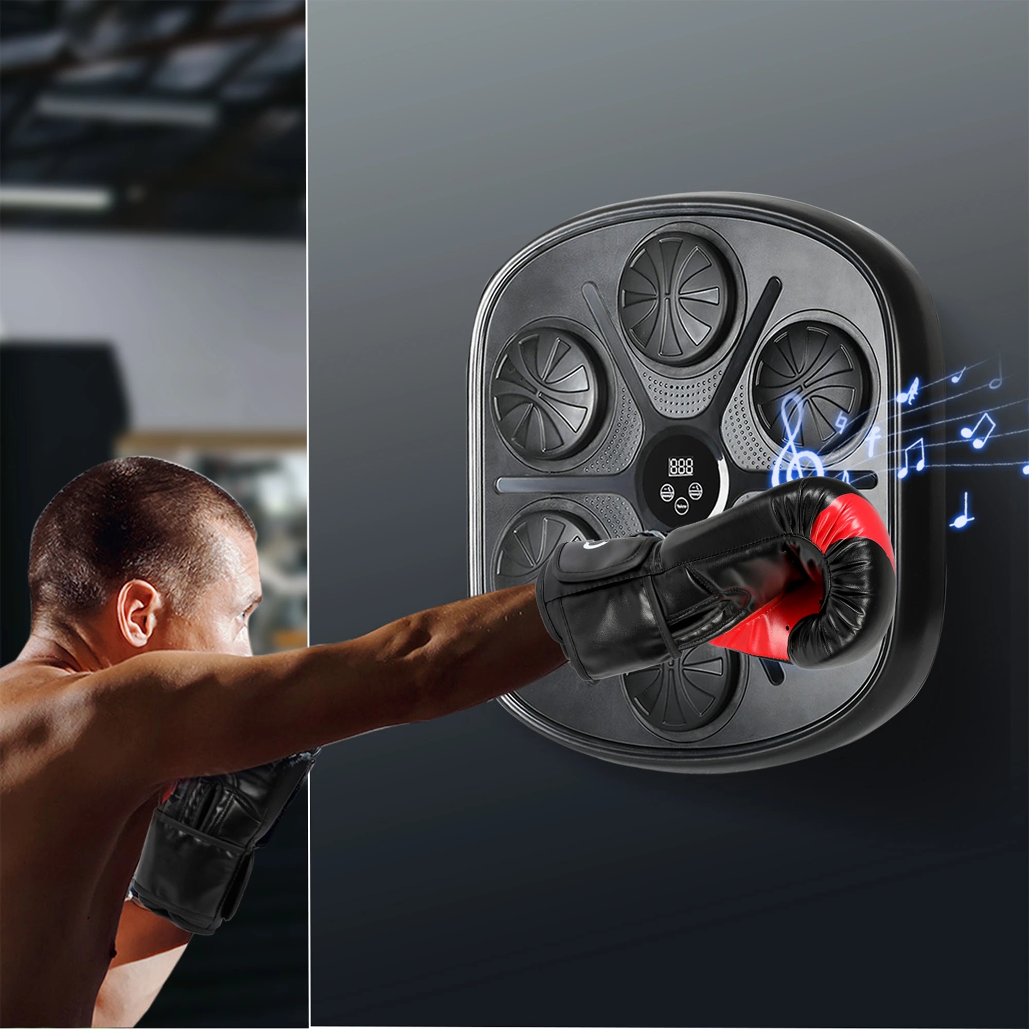 7 Centra Electronic Punching Box Music Machine Bluetooth 12 OZ Boxing Glove, 7 of 9