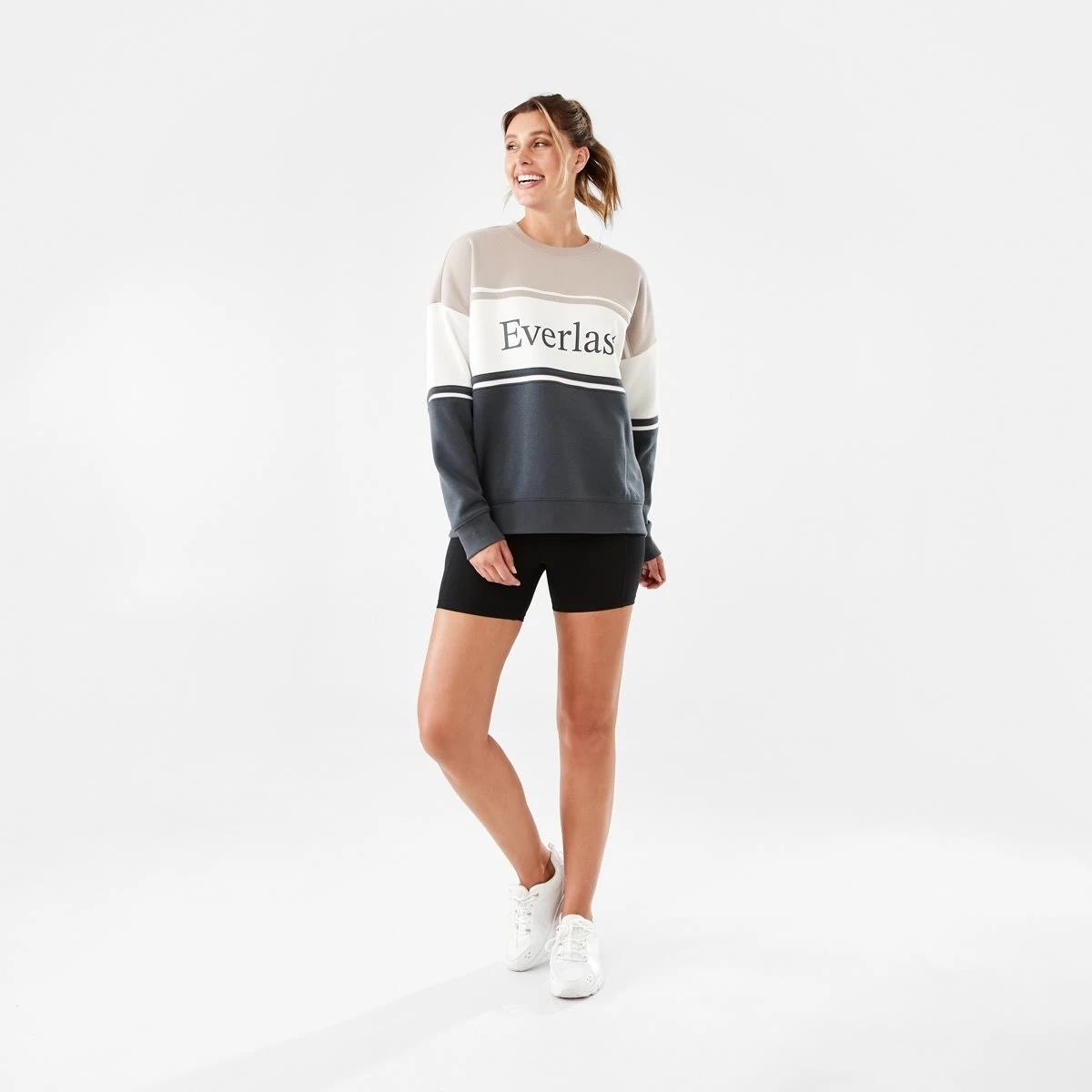 7 Everlast Womens Colourblock Sweatshirt Sandstone, 7 of 7