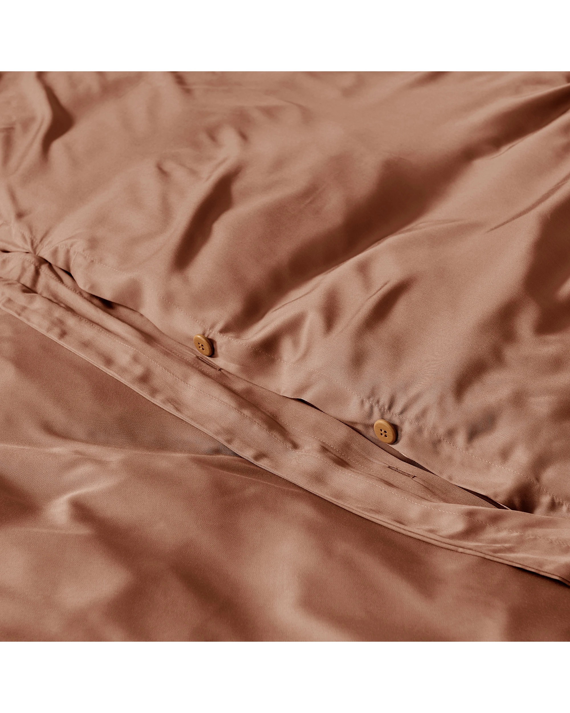 5 Natural Home 400TC 100% Bamboo Sateen Tailored Quilt Cover Set - King Single Bed - Earth, 5 of 7