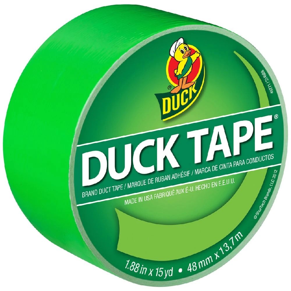 1 Duck Duct Tape Neon Green 48mm x 13.71m, 1 of 1
