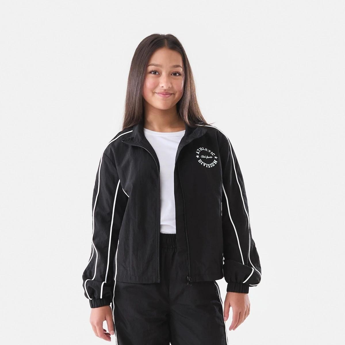1 Active Kids Parachute Jacket Black, 1 of 7
