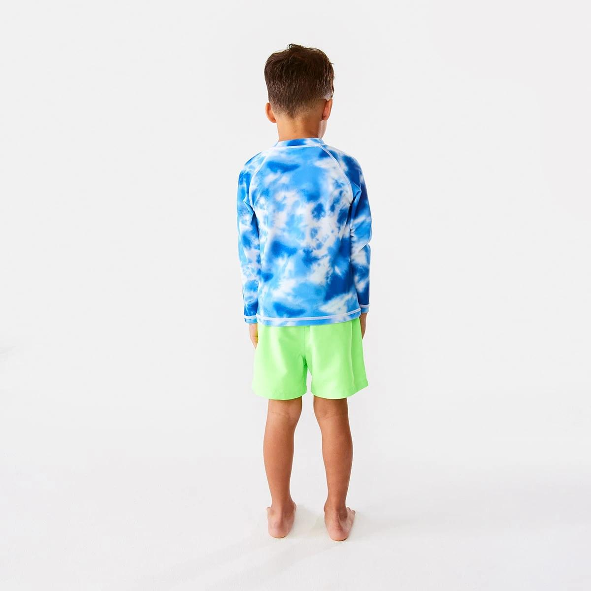 6 Plain Boardshorts Fluo Green, 6 of 9