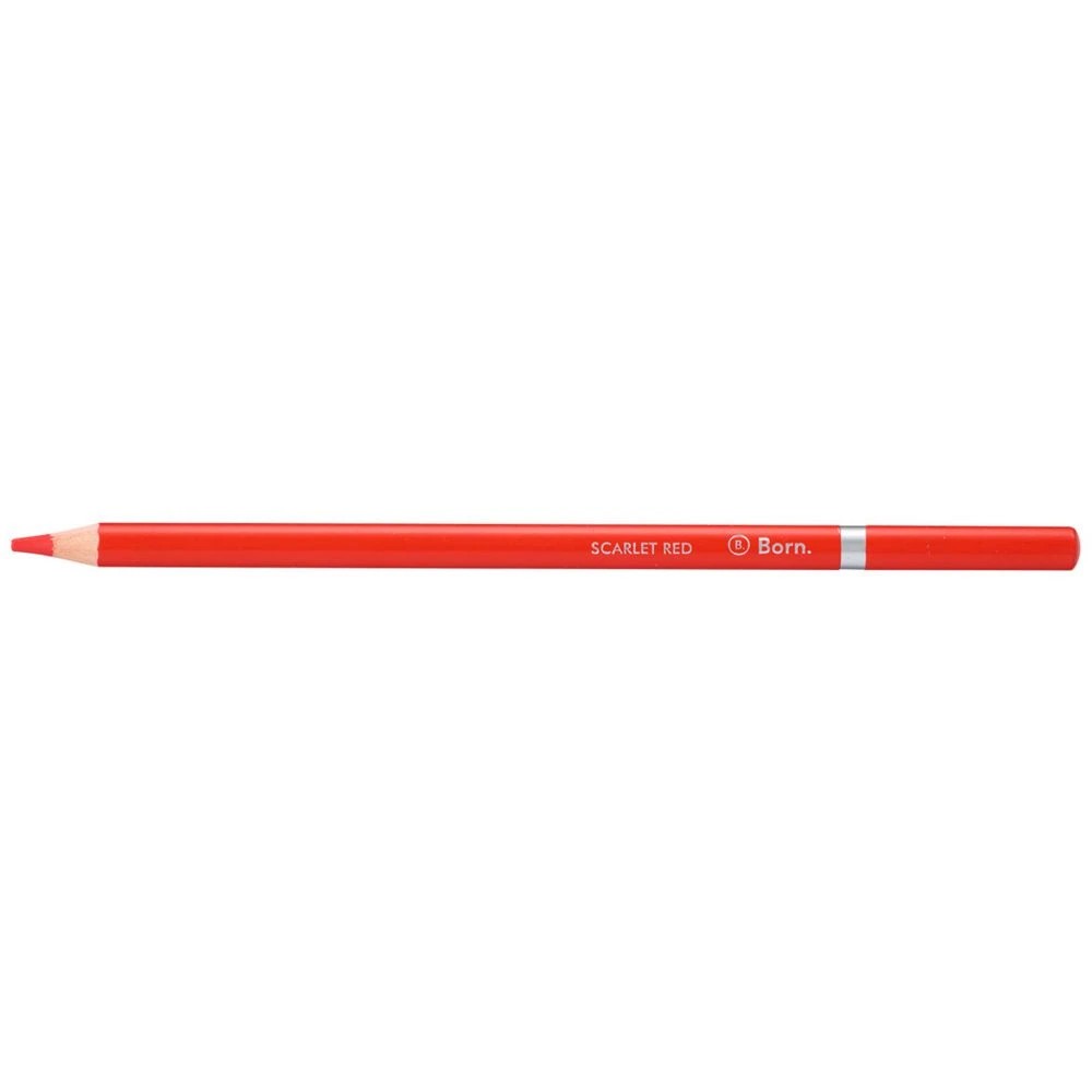 1 Born Premium Colour Pencil Scarlet Red, 1 of 3