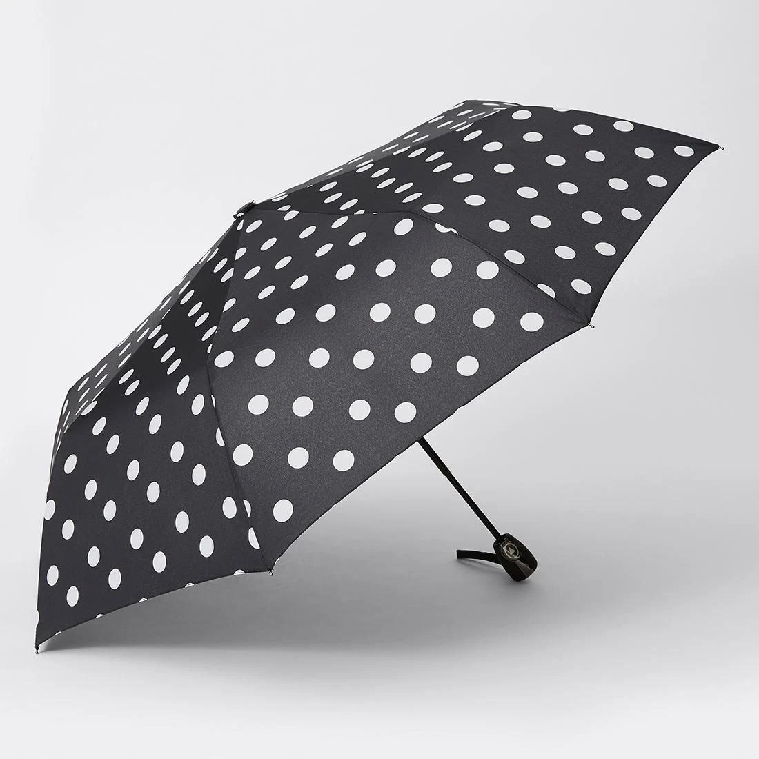 1 Rain And Shine Auto Open Compact Umbrella POLKA DOT, 1 of 1