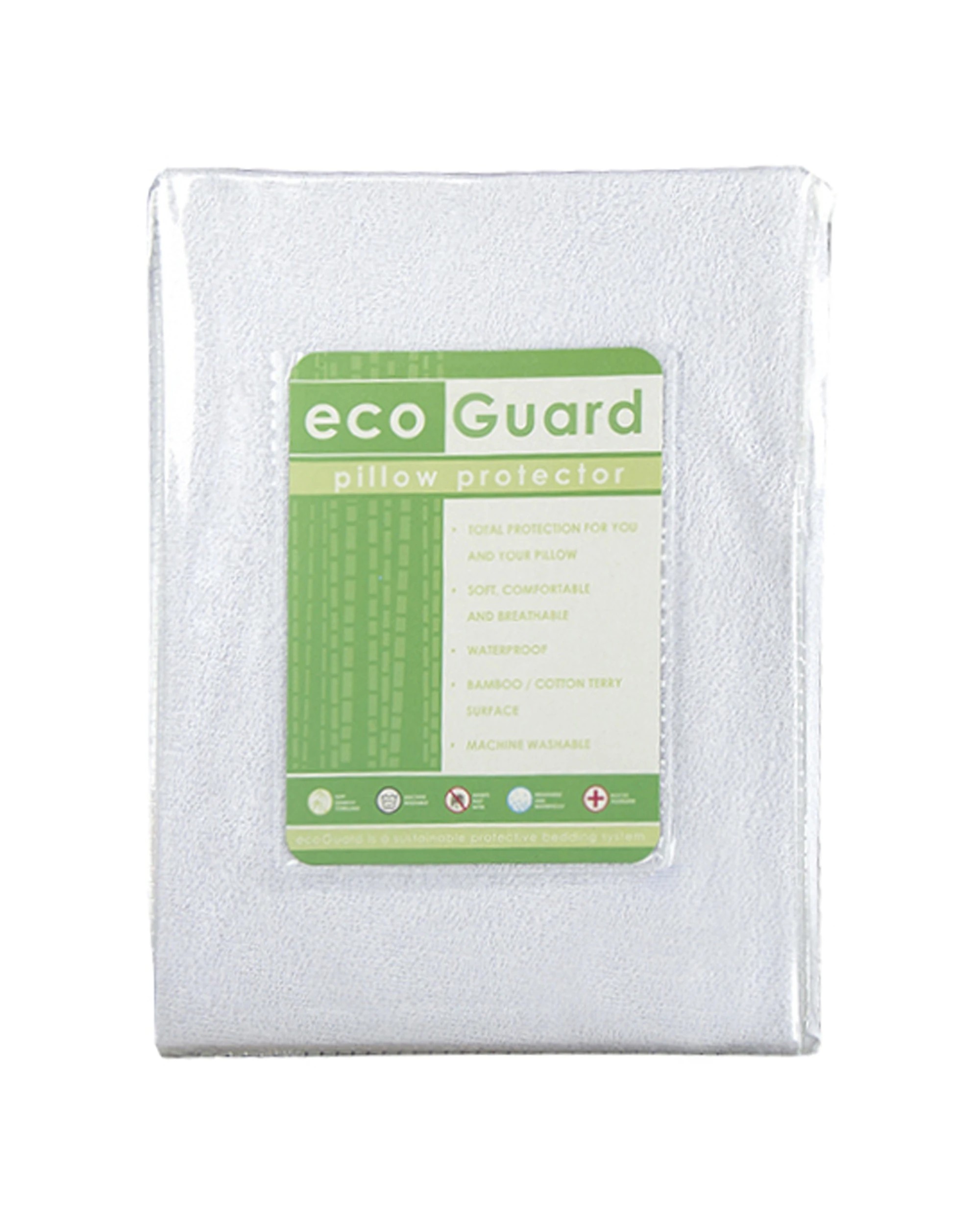 1 Bambury Std Eco-Guard Pillow Protector Soft Touch Bonded Home - Natural, 1 of 1