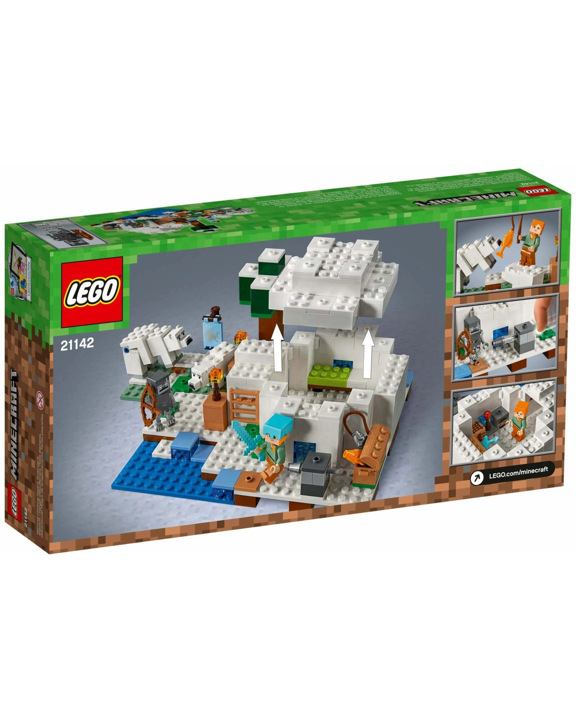 1 LEGO 21142 The Polar Igloo Minecraft Igloo Building Set, 1 of 5