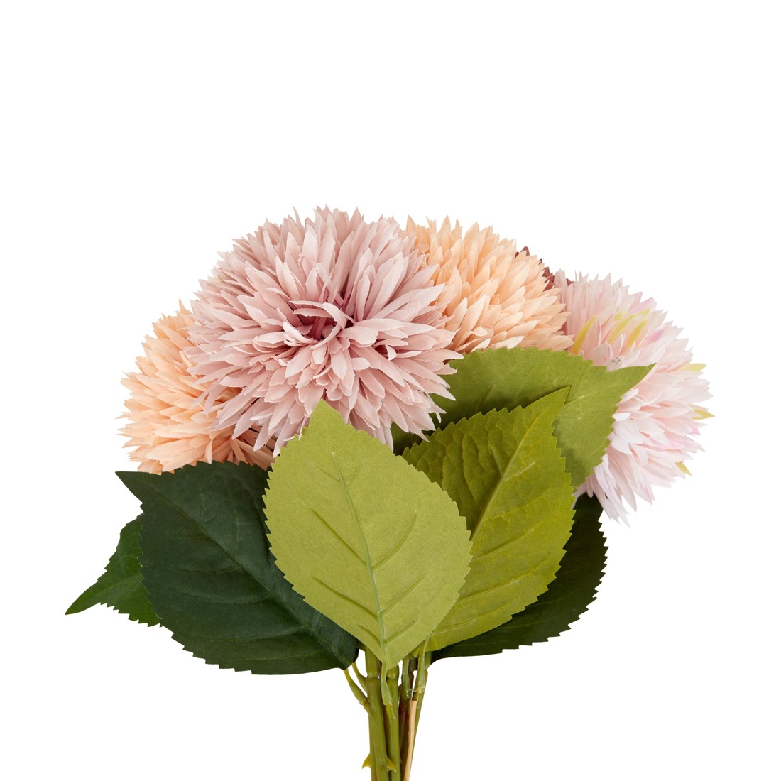 3 Artificial Pom Pom Flowers, 3 of 4