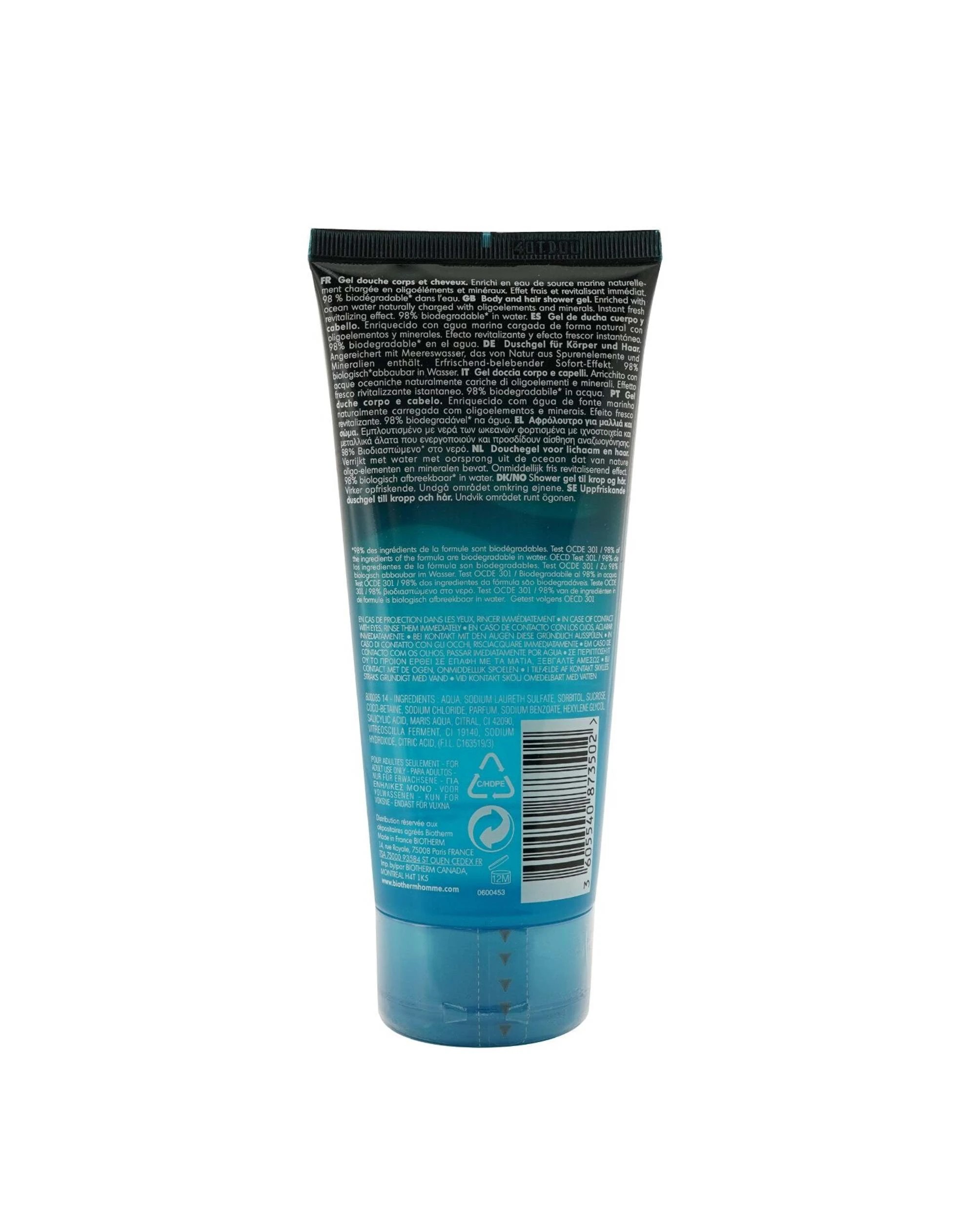 3 Biotherm Homme Aquafitness Instant Revitalizing Shower Gel  200ml/6.76oz, 3 of 3