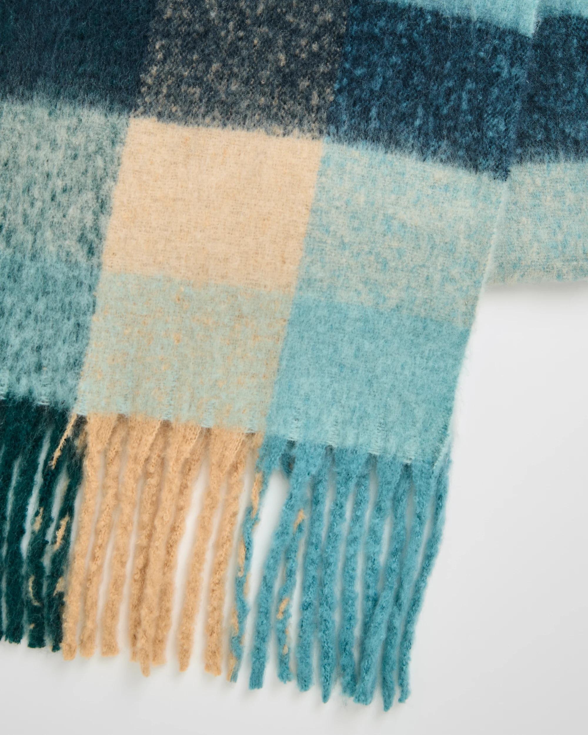 2 Target Woman Brushed Check Scarf TEAL, 2 of 5