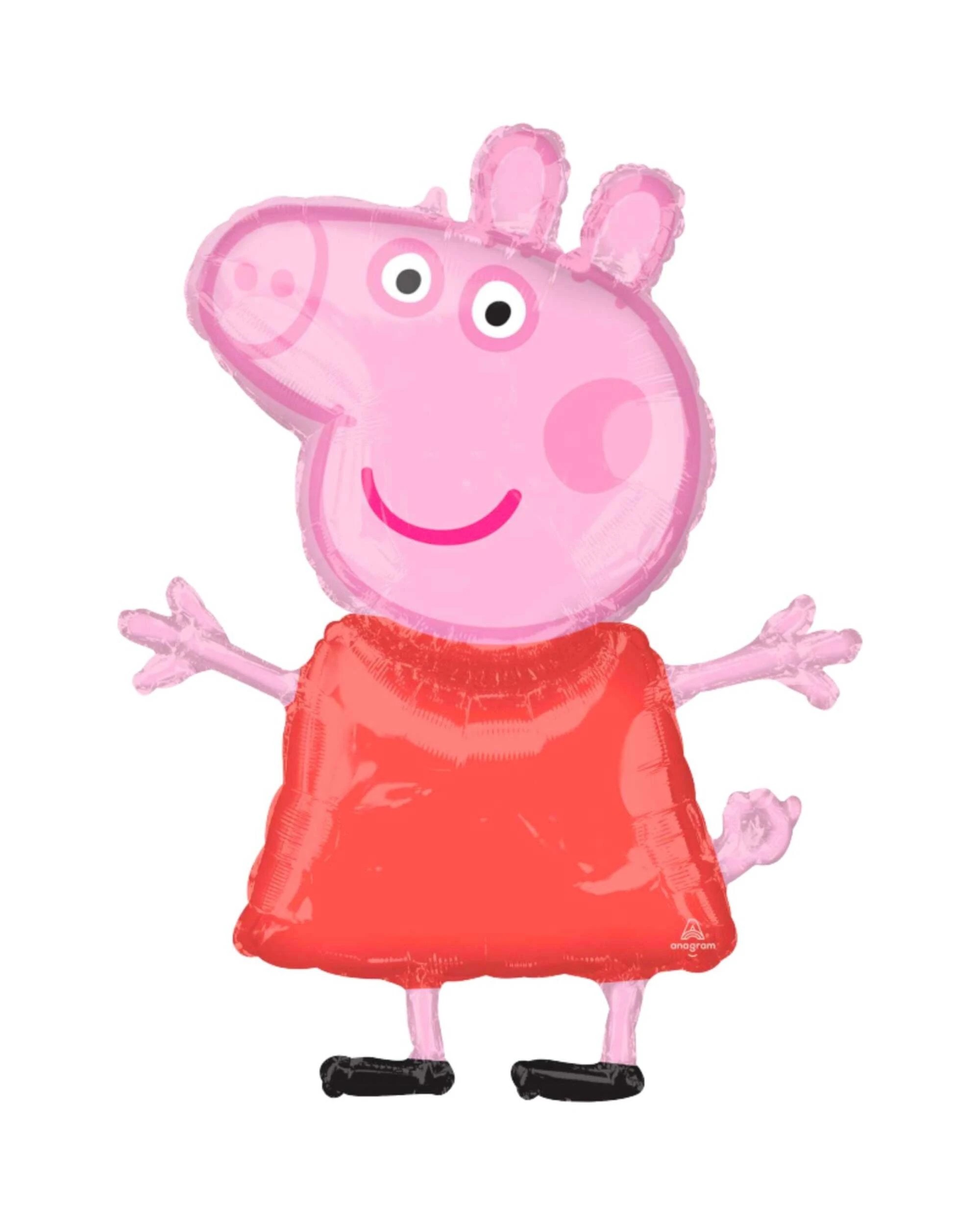 1 Anagram Peppa Pig Supershape Foil Helium Balloon - Pink, 1 of 3