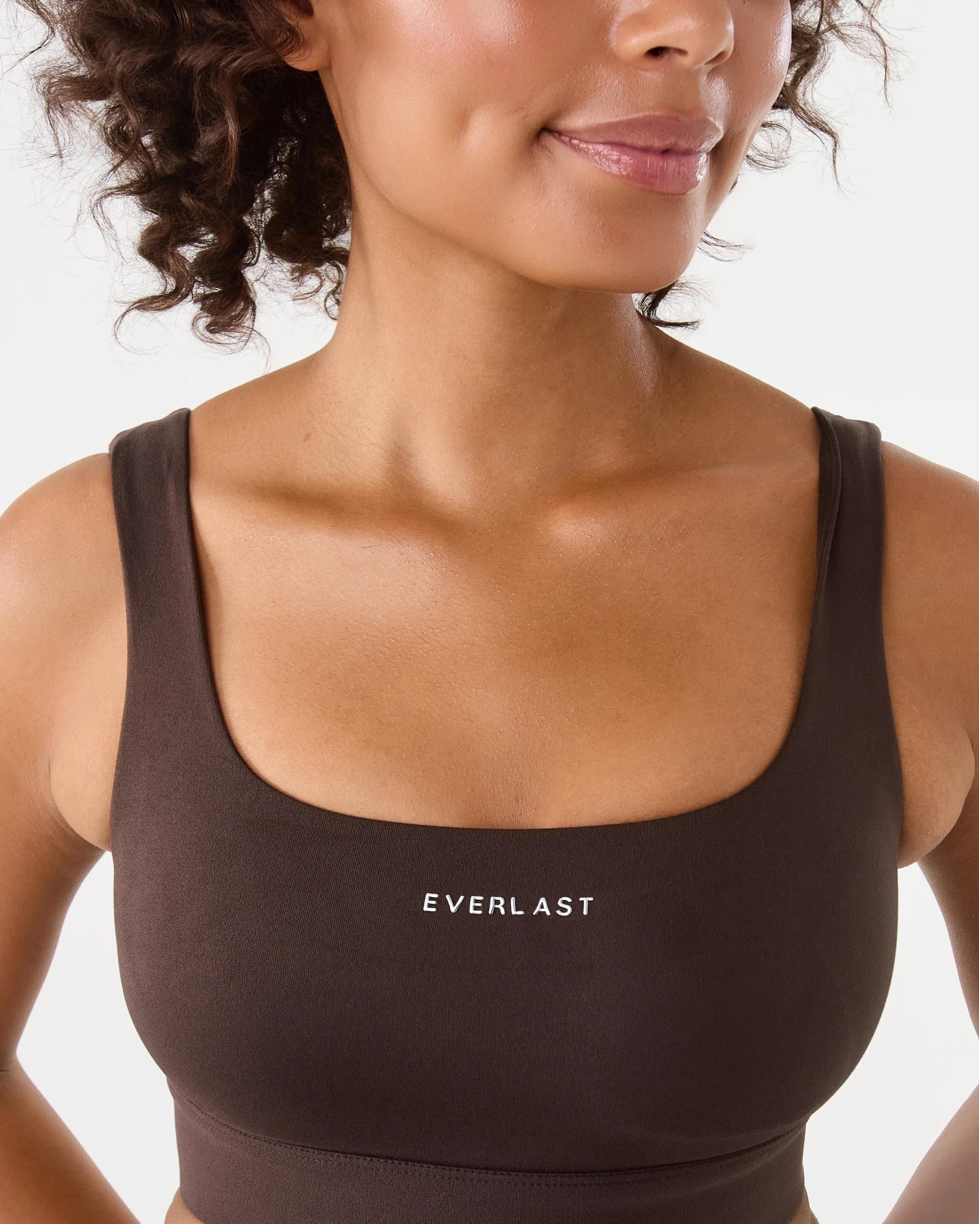 6 Everlast Womens Square Crop Top Coffee, 6 of 9