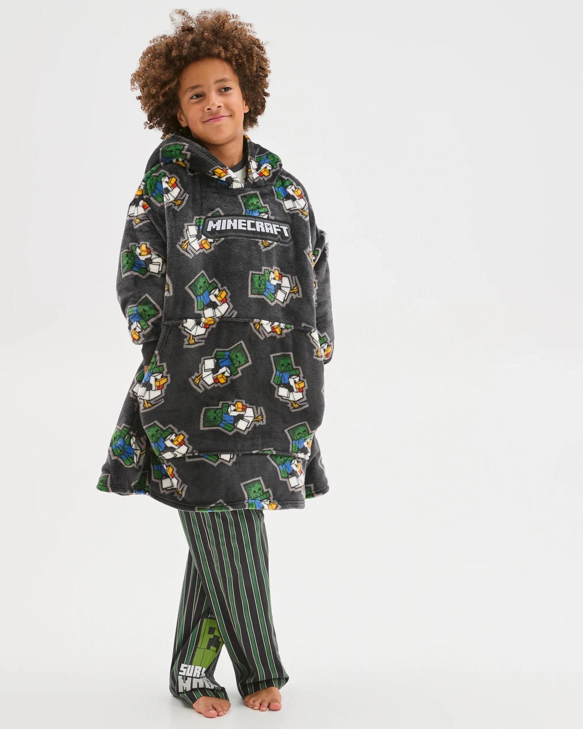 1 Minecraft Coral Fleece Oversized Hoodie MINECRAFT, 1 of 5