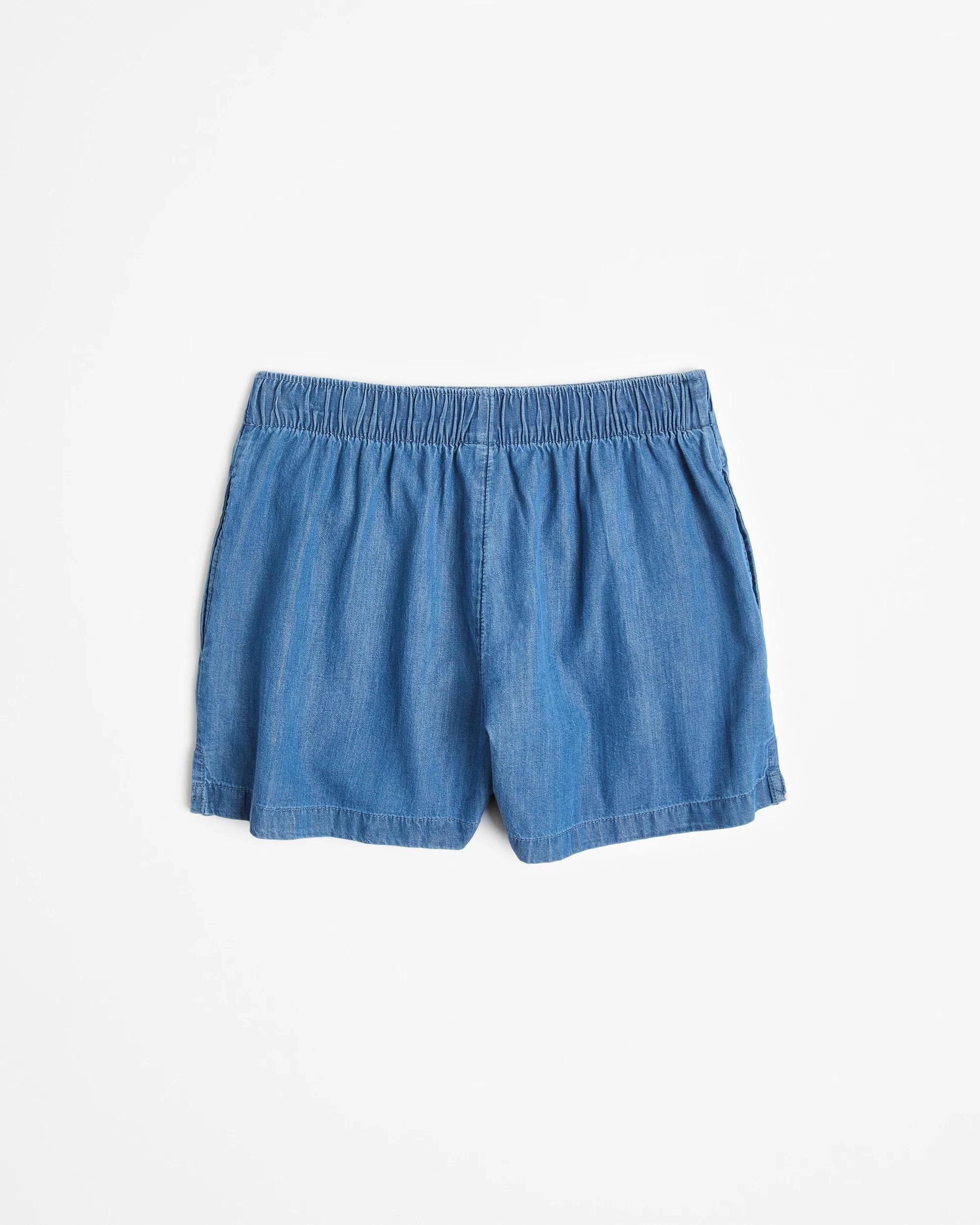4 Target Australian Cotton Chambray Short MID BLUE, 4 of 6