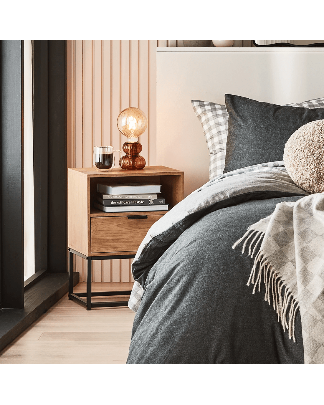 9 Blake 1 Drawer Bedside Table, 9 of 9