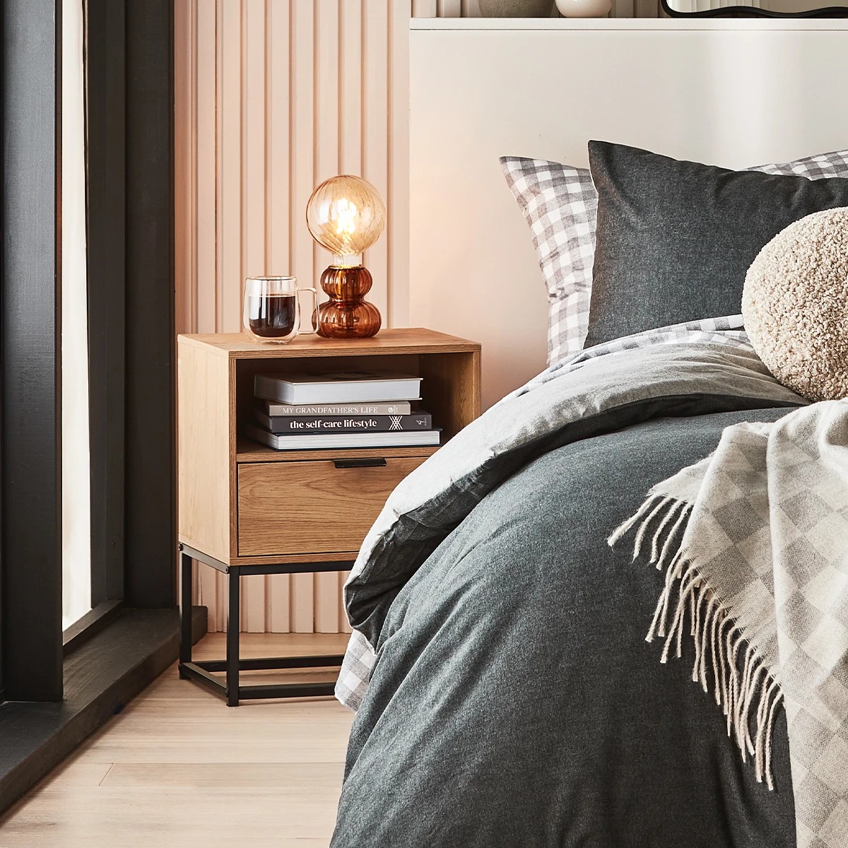 9 Blake 1 Drawer Bedside Table, 9 of 9