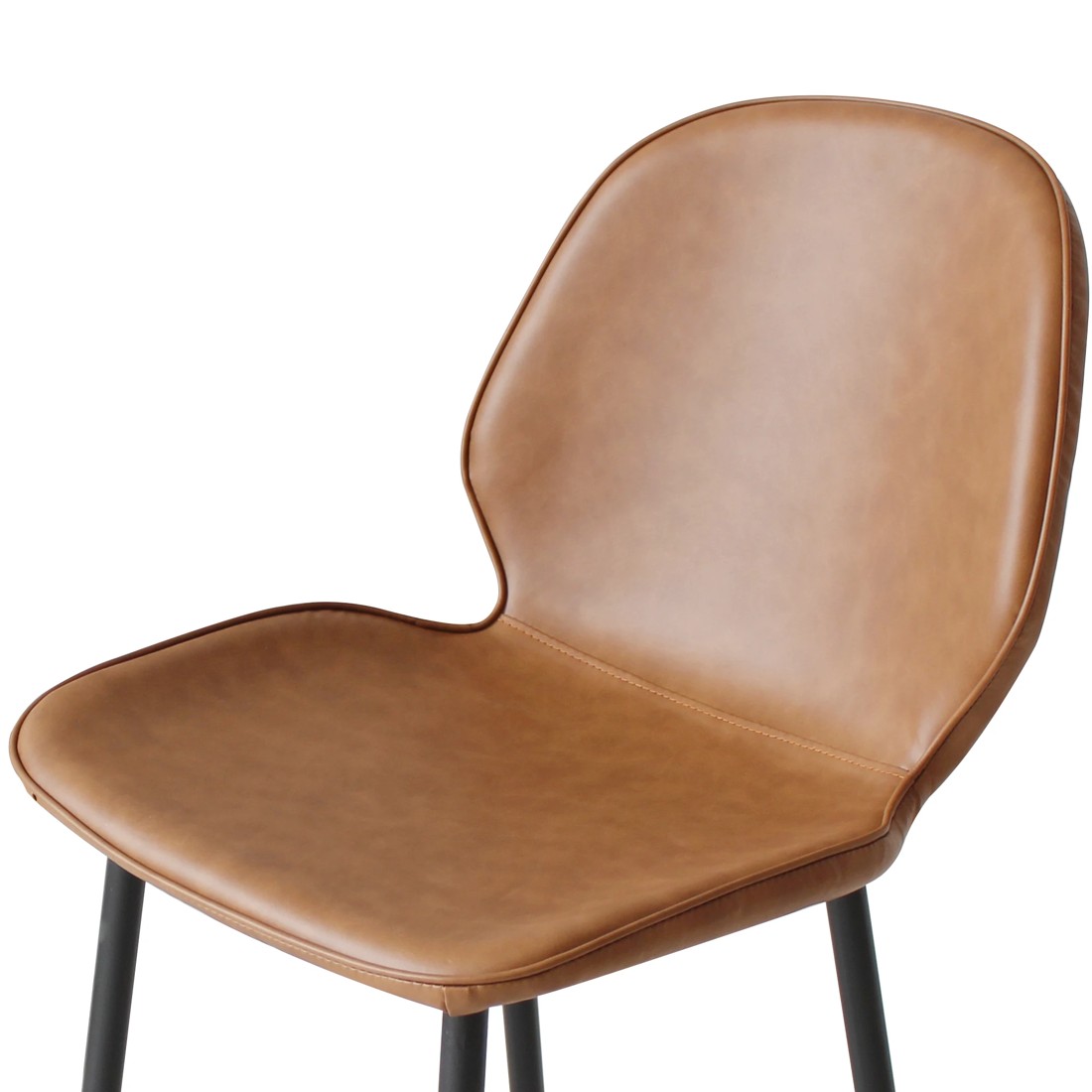 2 Levede 2x Leather Bar Stool - Brown, 2 of 6