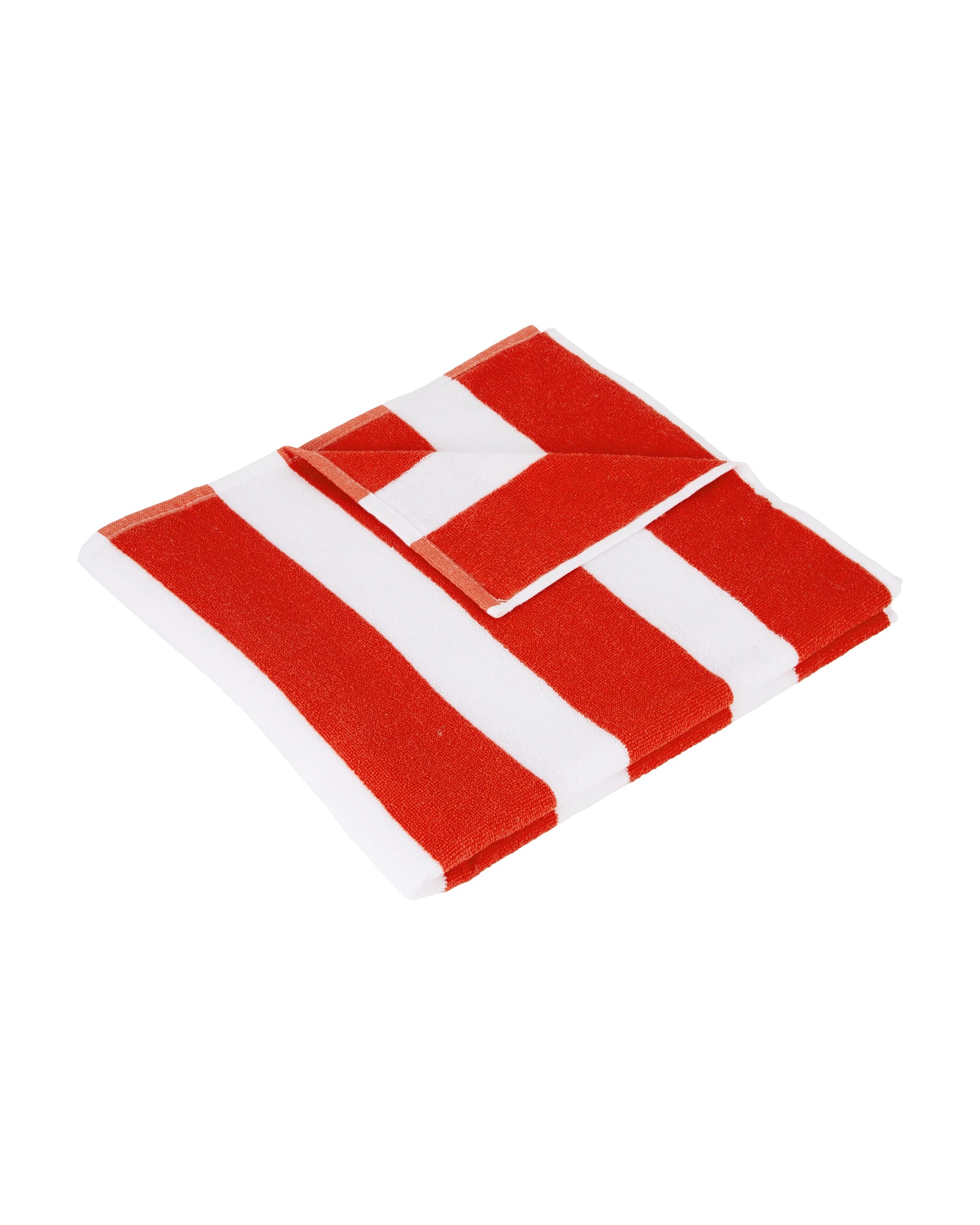 3 Cotton Striped Beach Towel - Red, 3 of 6