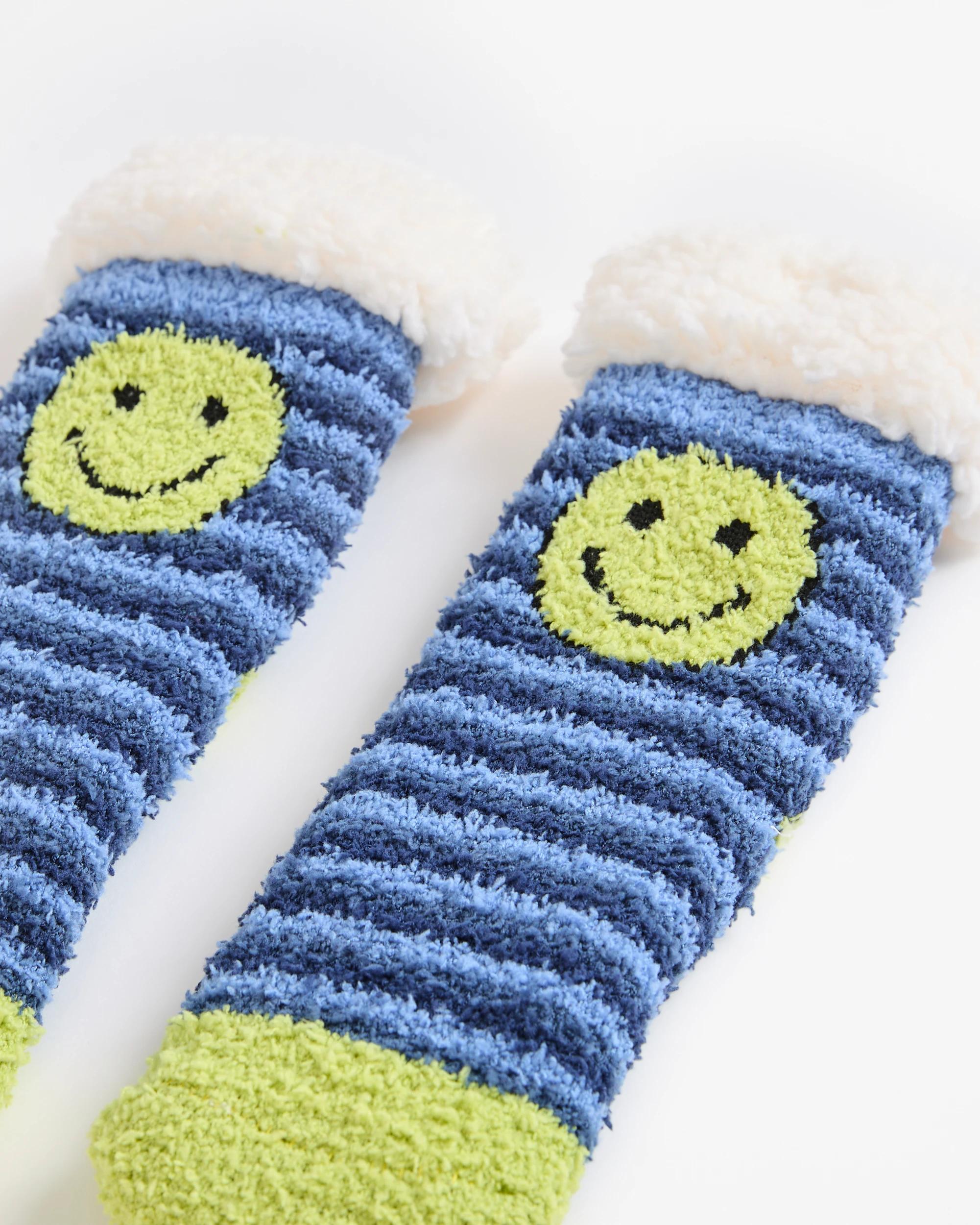 2 Maxx Boys Home Socks HAPPY FACE, 2 of 4