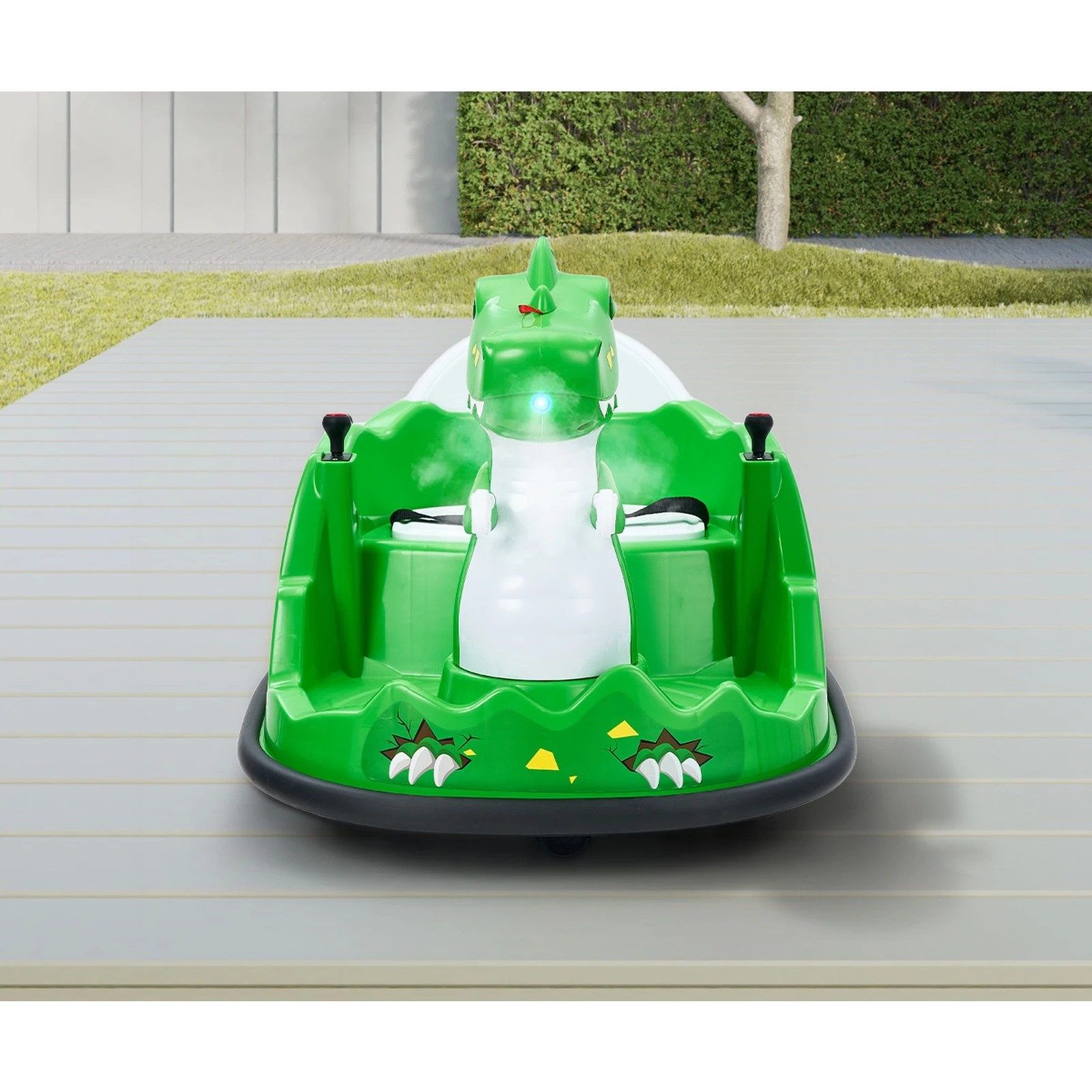 4 Mazam Kids Ride On Car Bumper Electric Cars Toy Remote Control Spray Led Trex
 - Green, 4 of 10
