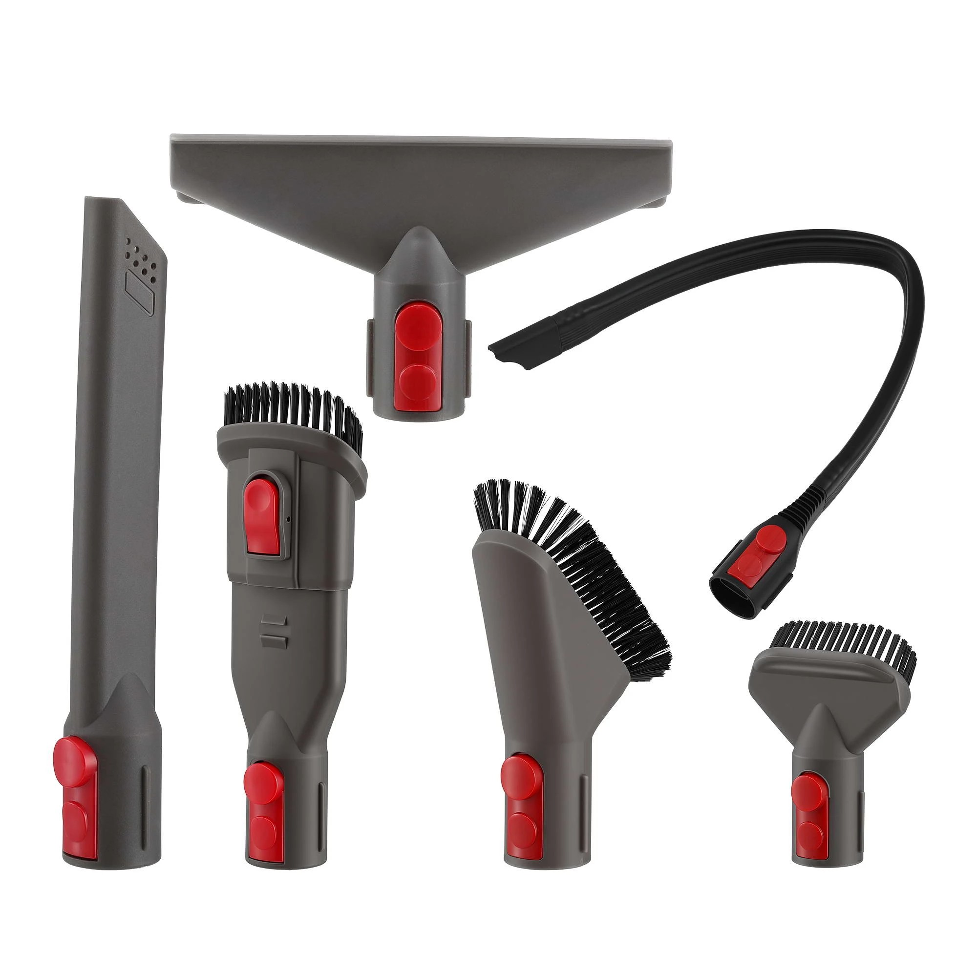 1 Devanti Vacuum Attachments 6 Pieces compatible with Dyson V5 V7 V8 V10 V11 - Grey, 1 of 9