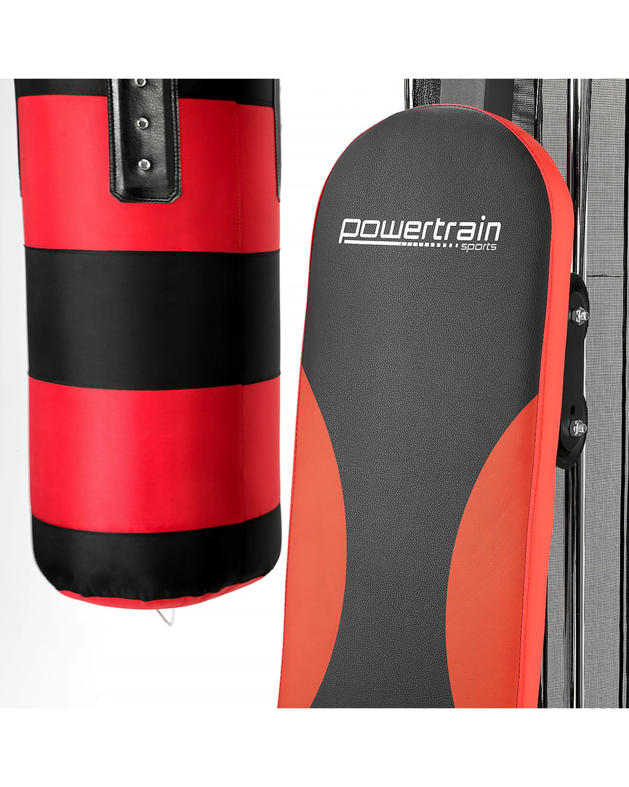 10 Powertrain Sports 4610 Home Gym Multi Station with Punching Bag and Speed Bag - Black, 10 of 10