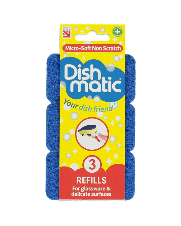 Dishmatic Micro Soft Sponge Refill 3 Pack
