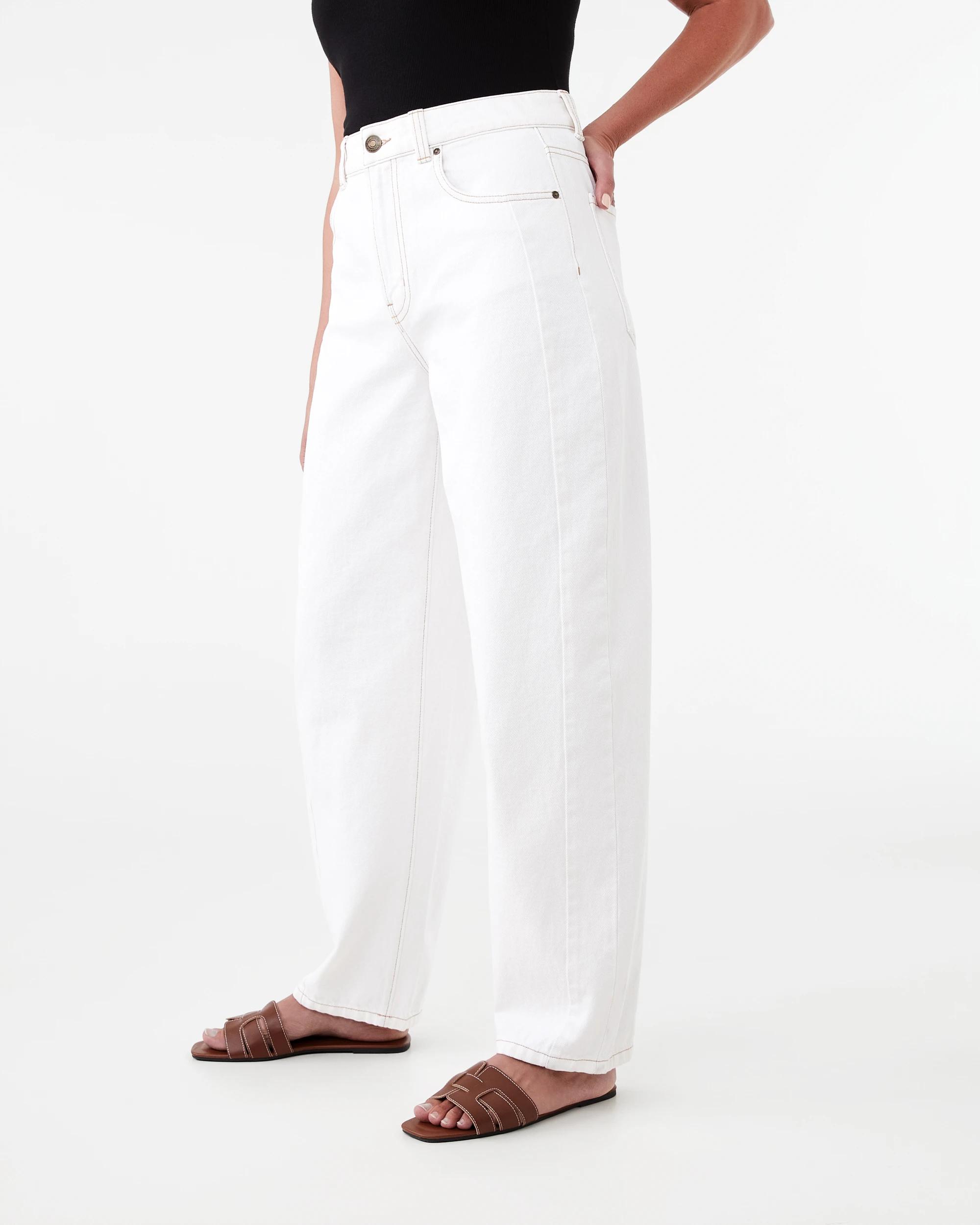 3 Barrel Leg Jeans Ecru, 3 of 9