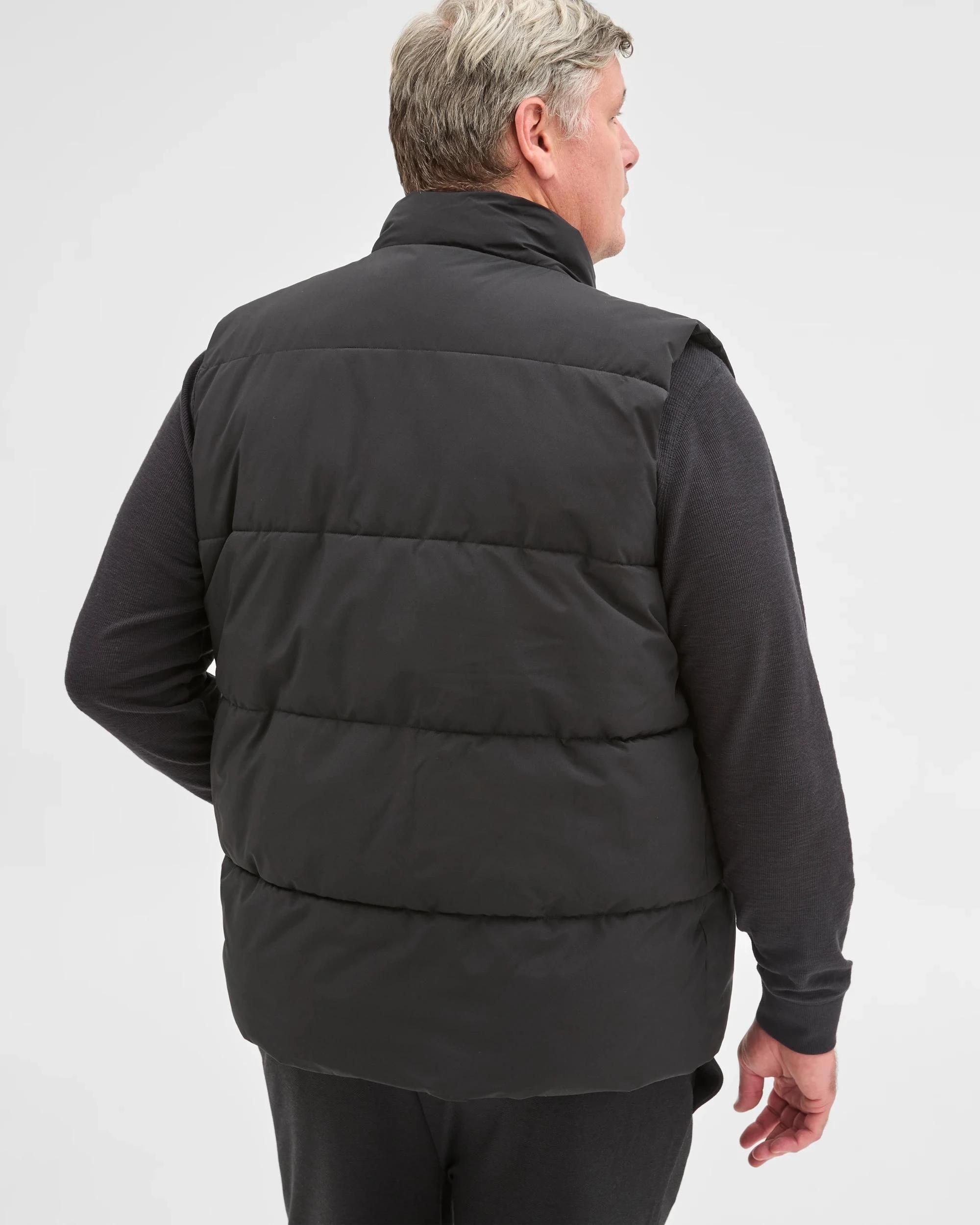5 Target Man Plus Size Core Recycled Puffer Vest BLACK, 5 of 5