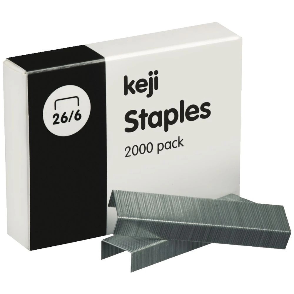 3 Keji 26/6 Staples 2000 Pack, 3 of 3