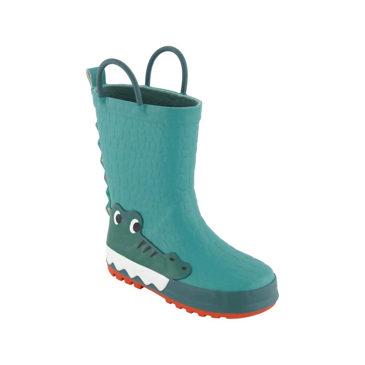 1 Junior Novelty Rainboots Croc Green, 1 of 6
