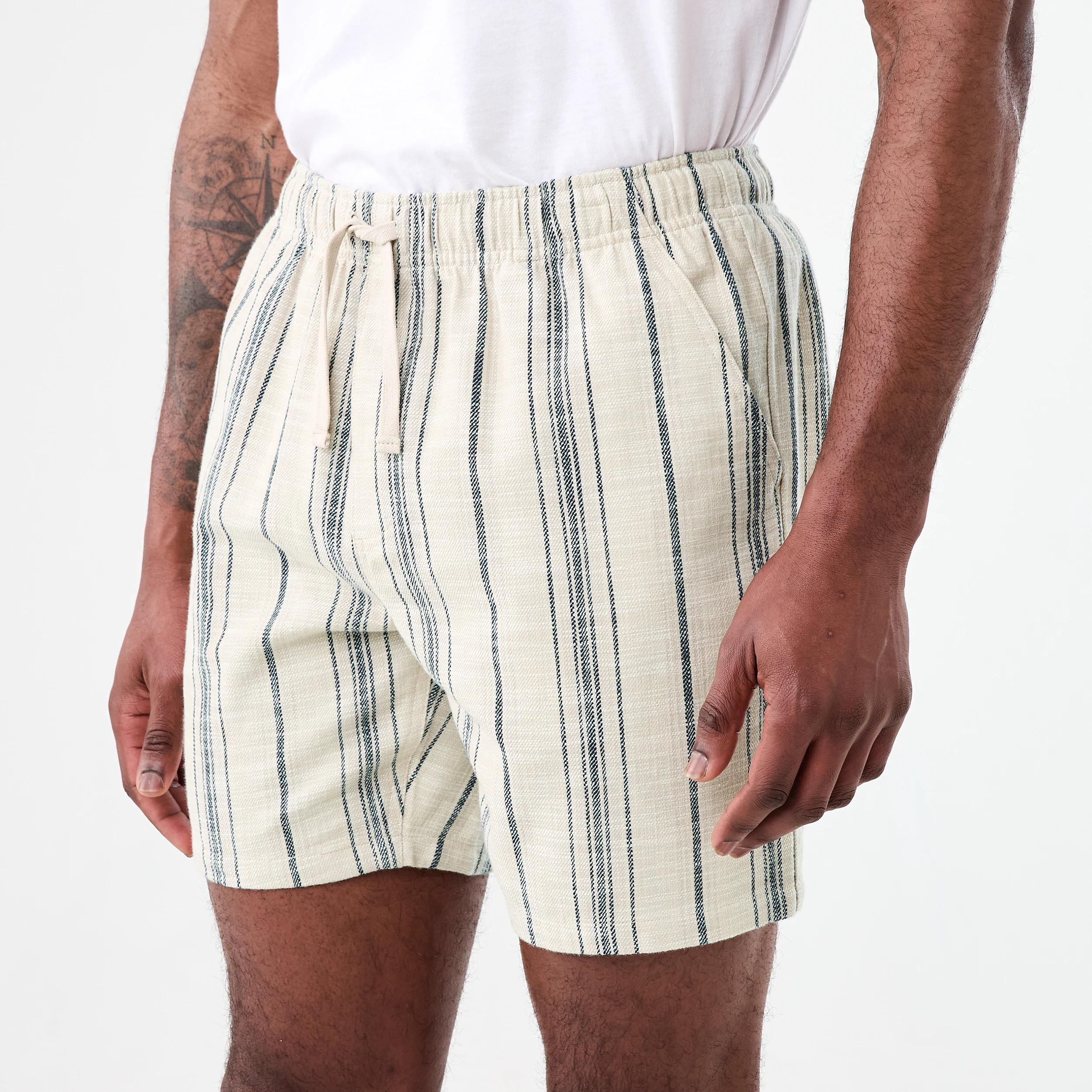2 Textured Striped Shorts MOON STRIPE NEUTRAL, 2 of 6