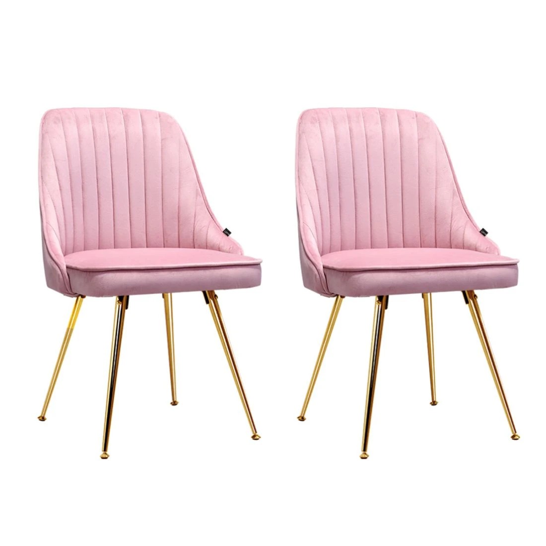 1 Artiss Dining Chairs Set of 2 - Pink, 1 of 4