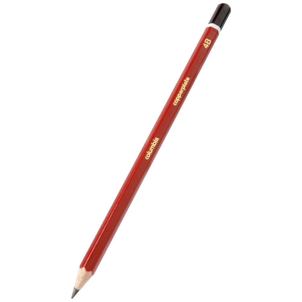 3 Columbia Copperplate Hexagonal Graphite Pencil 4B, 3 of 3