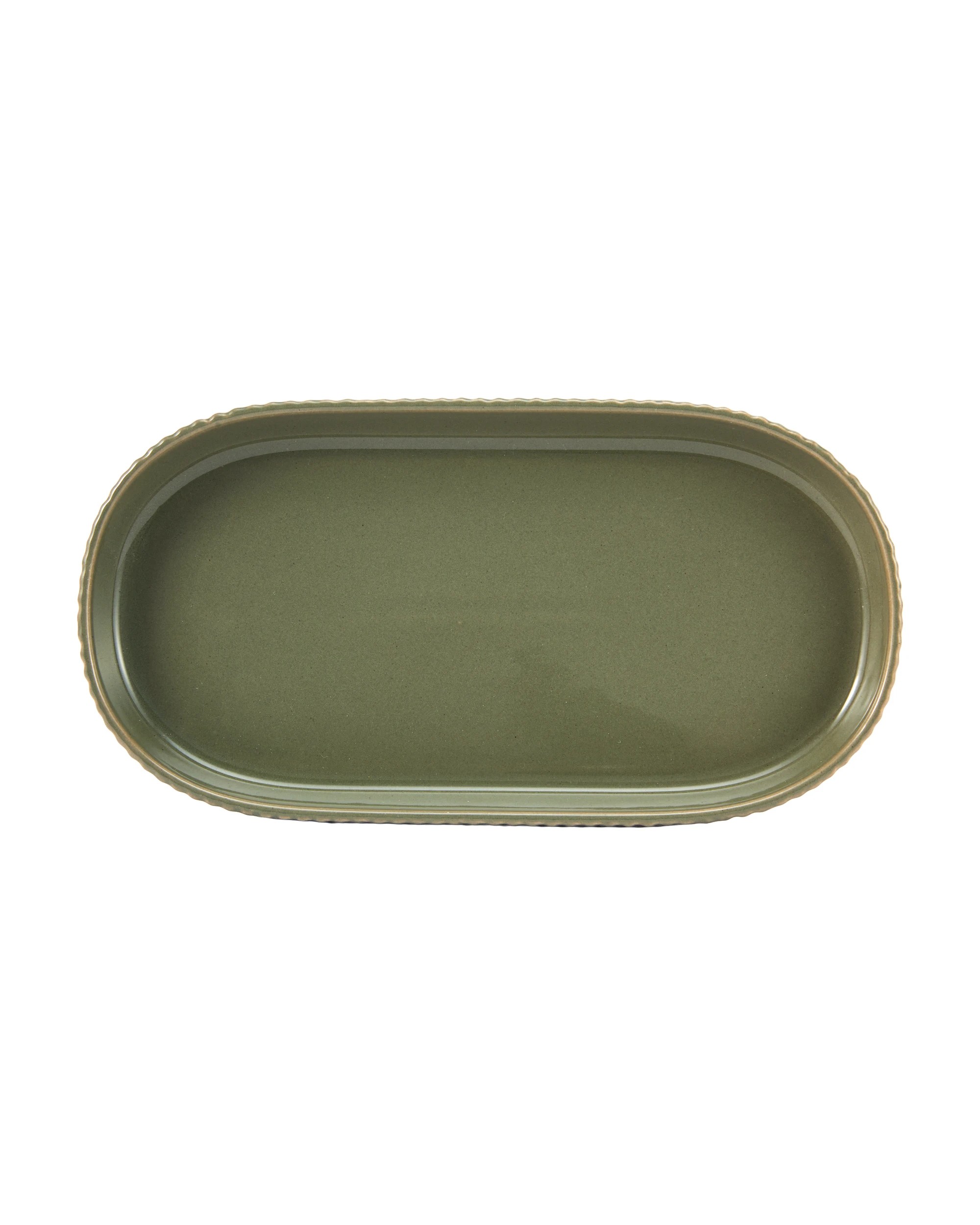 4 Green Glaze Tray, 4 of 5