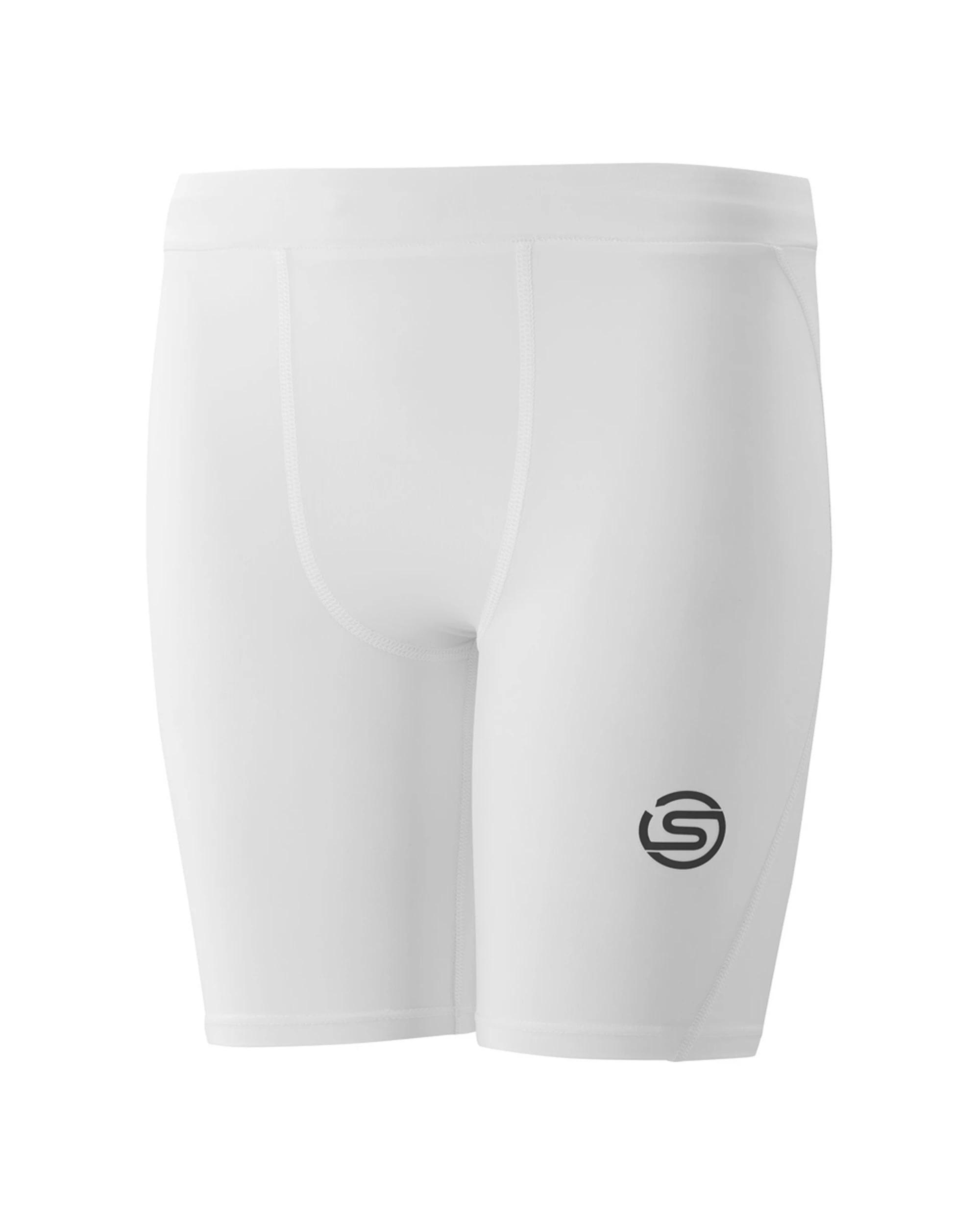 1 SKINS Compression Youth Series 1 Activewear Half Tight WHITE, 1 of 2