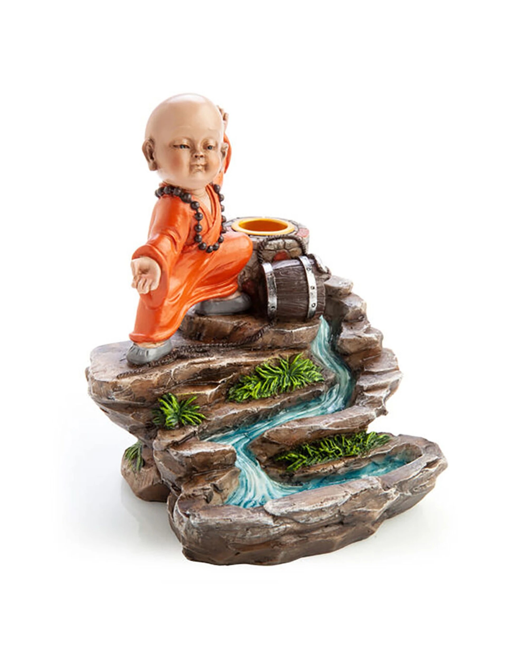3 MDI Backflow Burner Kung-Fu Monk Incense Burner - Multi, 3 of 4