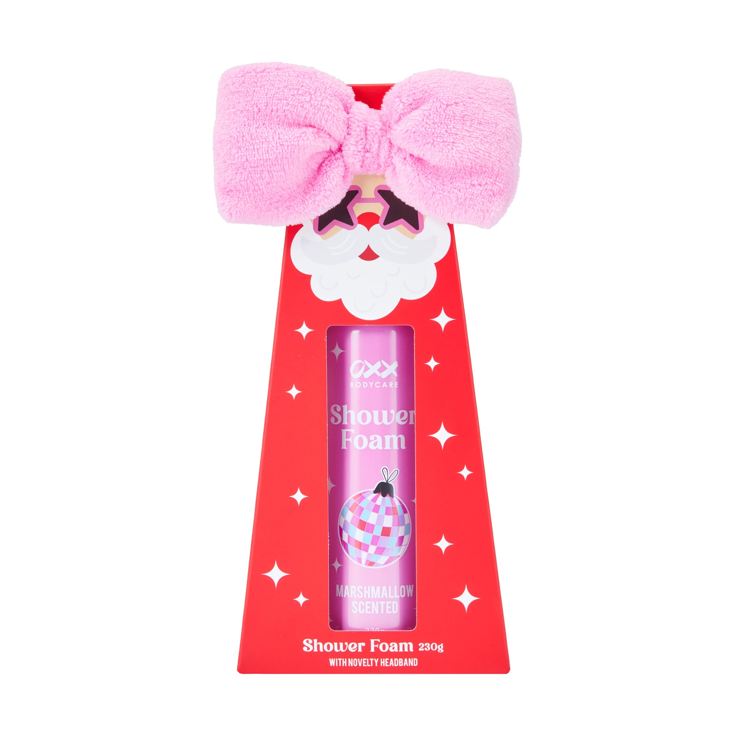 1 OXX Bodycare Whipped Shower Foam and Novelty Headband - Santa, 1 of 6