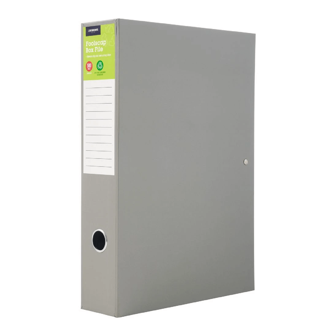 1 J.Burrows Foolscap Box File Grey, 1 of 3