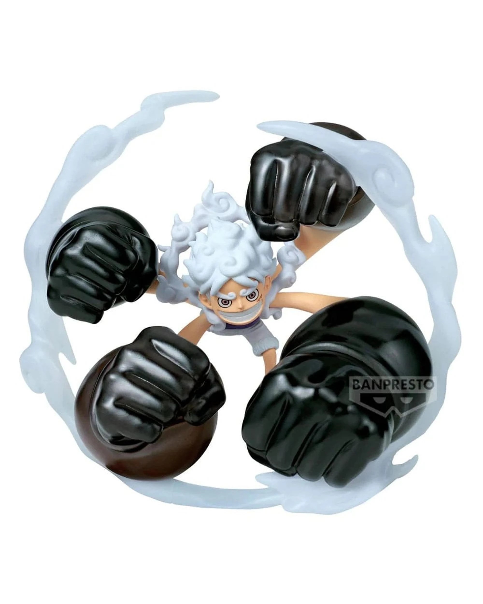1 Banpresto World Collectible Figure One Piece Monkey D Luffy Gear 5 Gum-Gum Dawn Gatling 5 inch Special Figure, 1 of 5