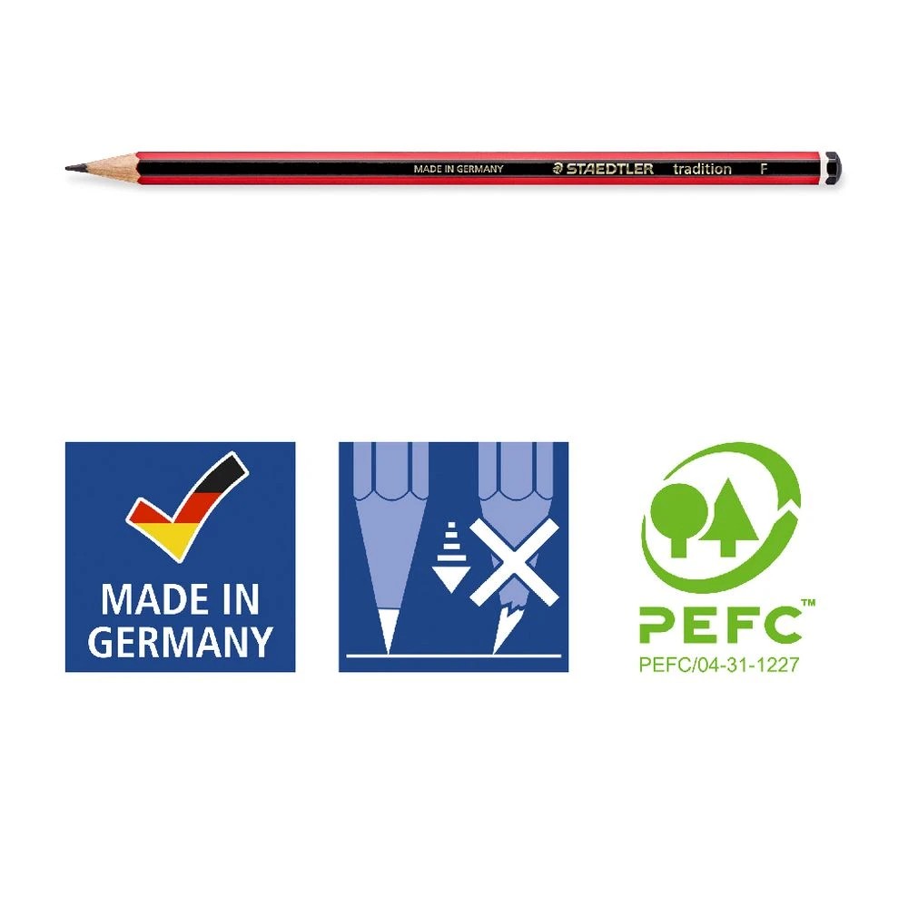 5 Staedtler Tradition Graphite Pencil F, 5 of 6