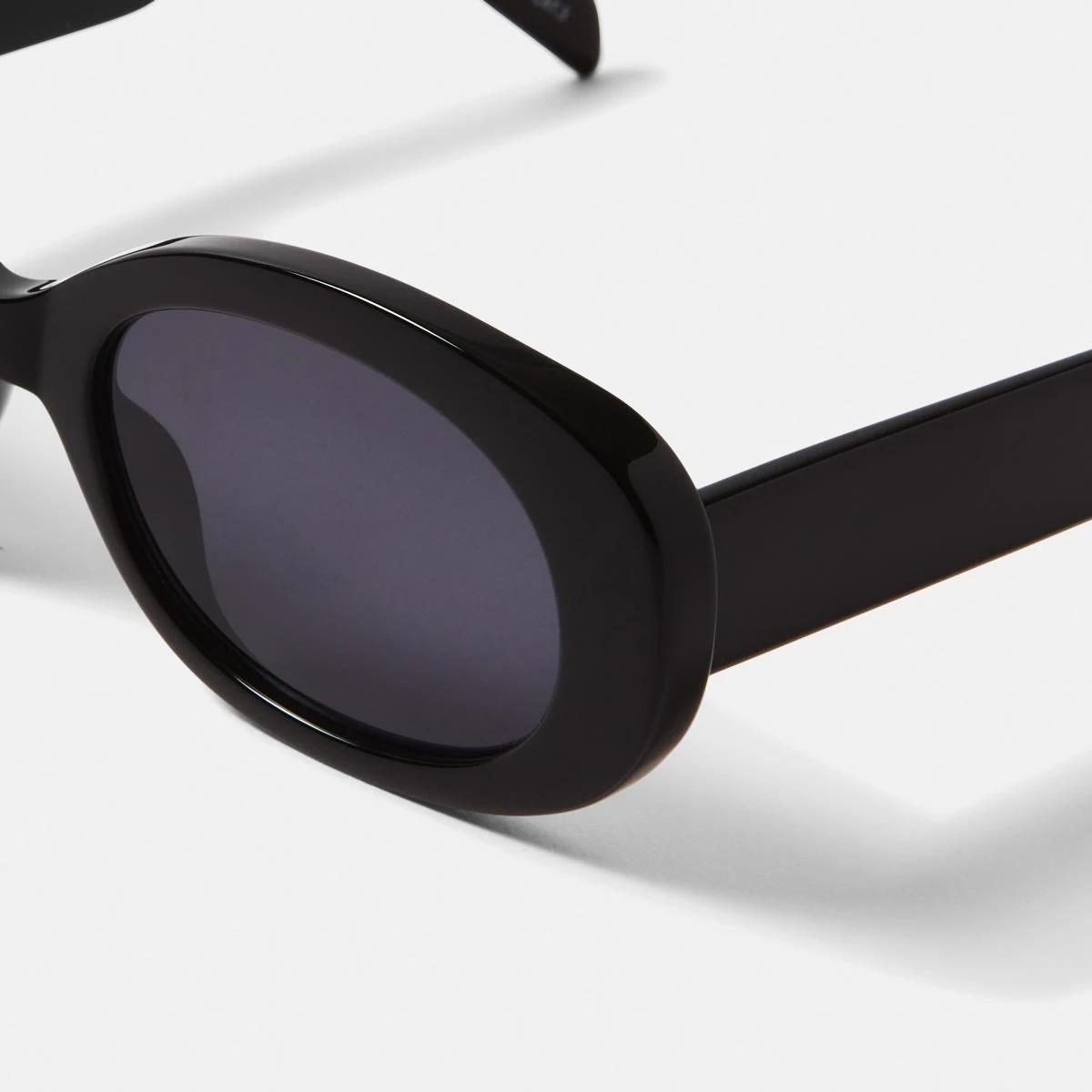 3 Womens Oval Sunglasses ACCESSORIES BLACK, 3 of 6