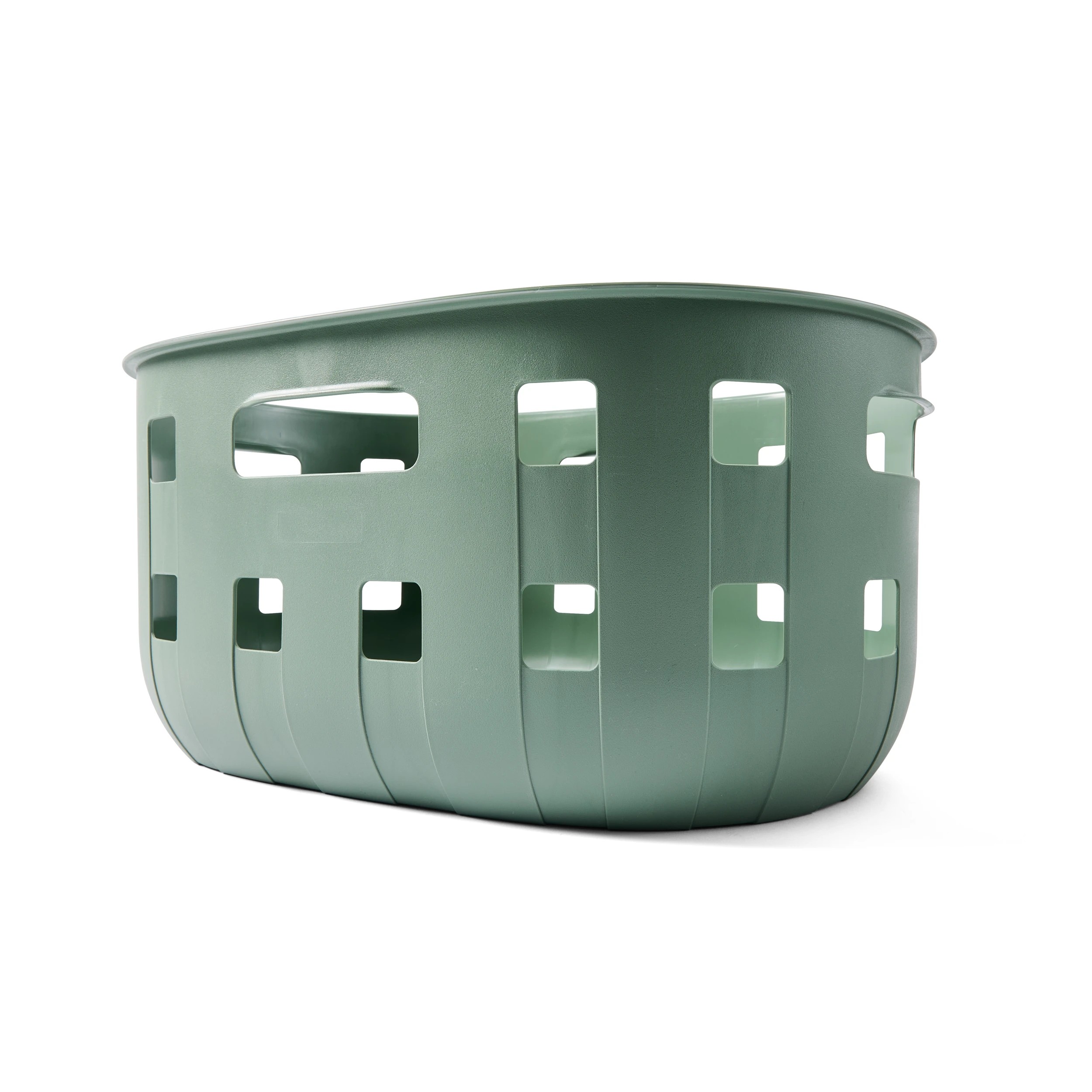 1 50L Trellis Laundry Basket - Green, 1 of 8