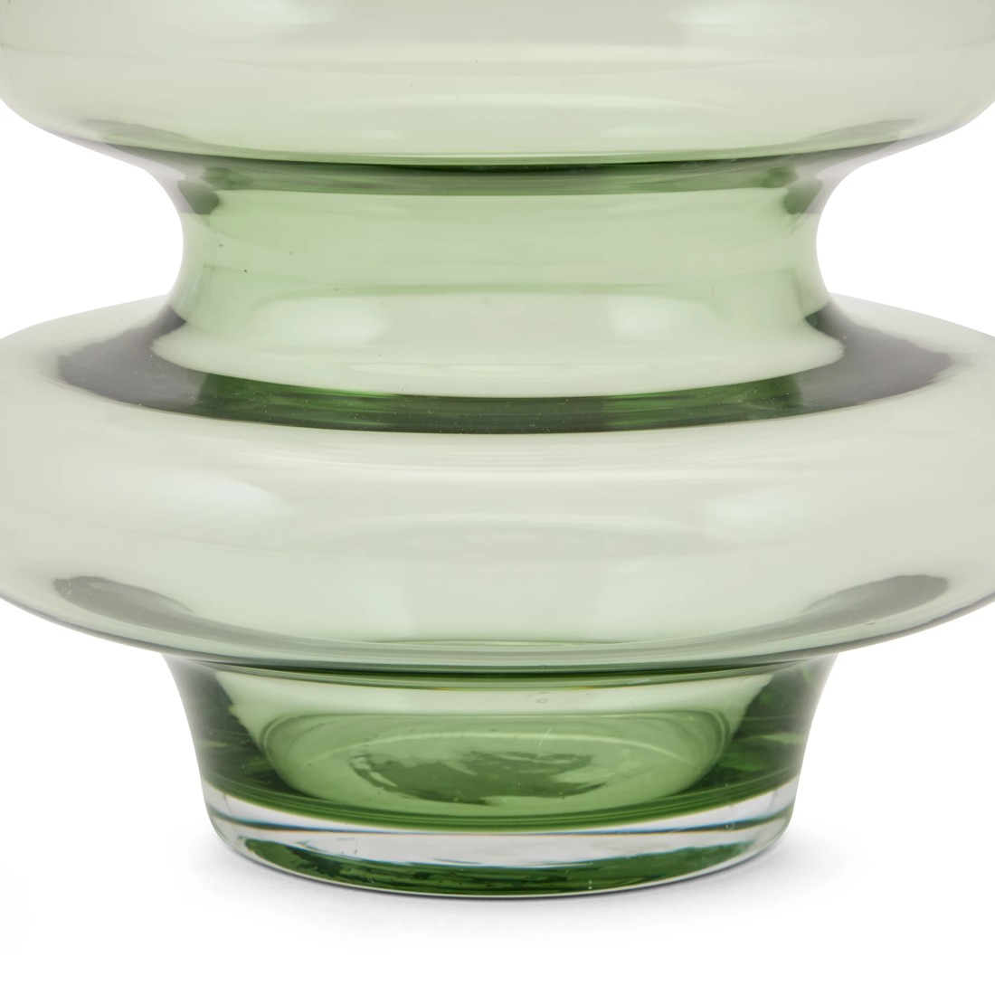 5 Green Glass Bubble Vase, 5 of 5