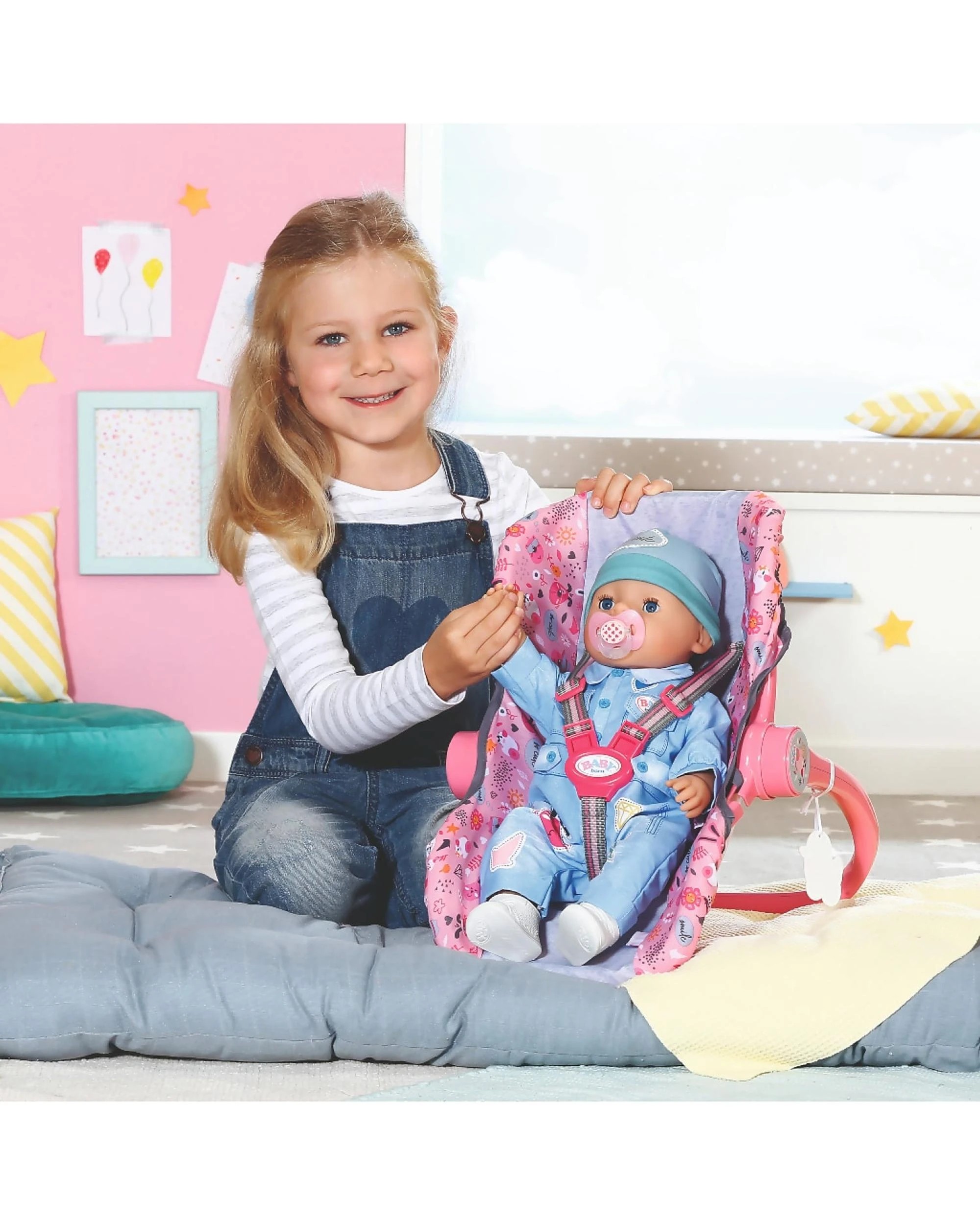 6 Baby Born Comfort Seat - Pink, 6 of 8