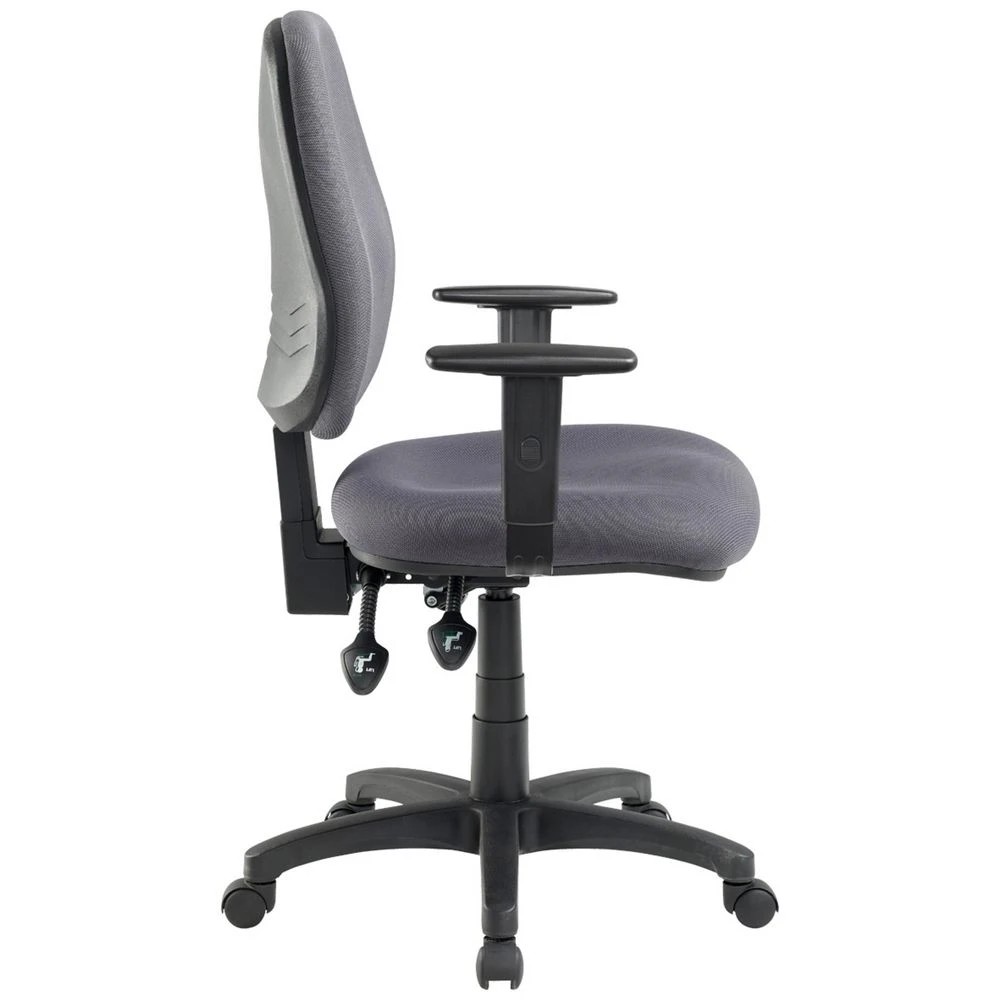 2 Pago Matrix II Plus Heavy-Duty w/Height Adjustable Arms Grey Drafting Chairs, 2 of 6