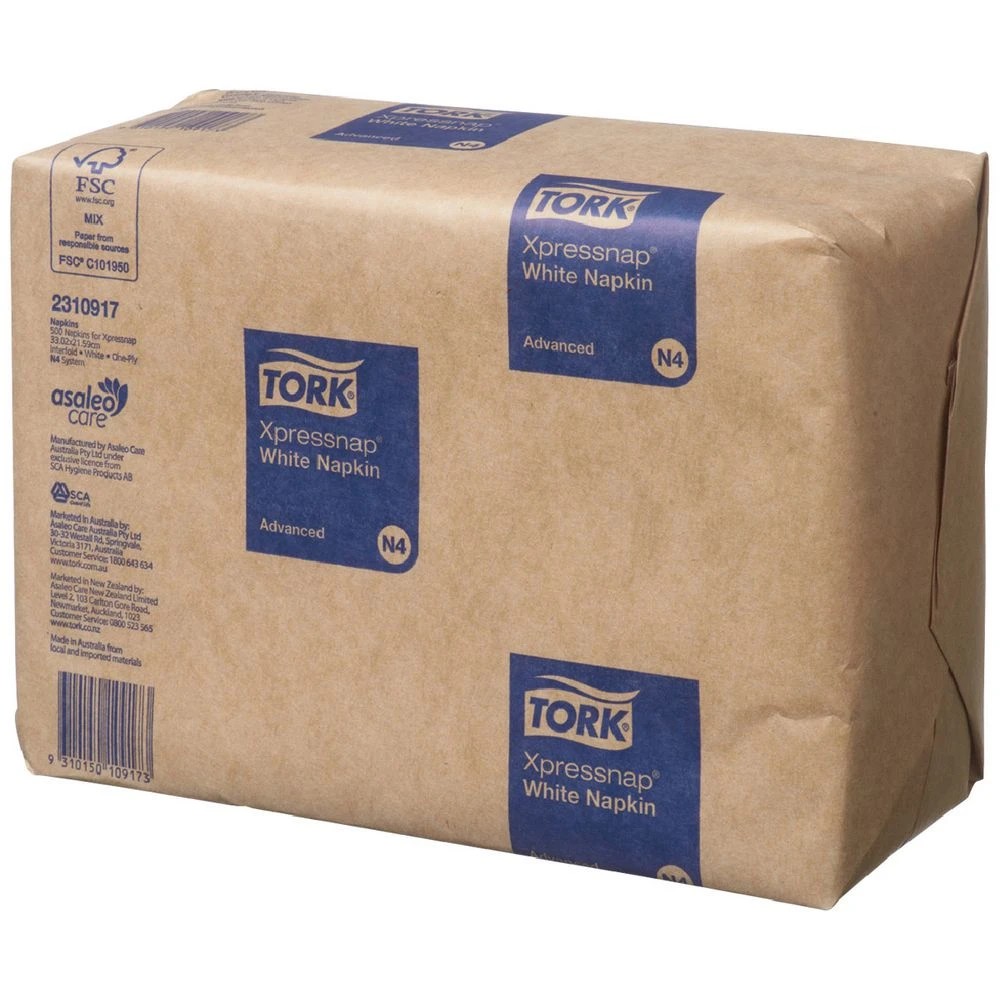 1 Tork Xpressnap Interfold Dispenser Napkin White 6000 Pack, 1 of 2