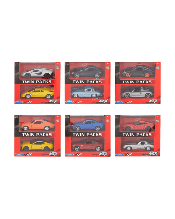 Welly Nex New Exploration of Models Die Cast Metal Twin Pack Vehicle - Assorted