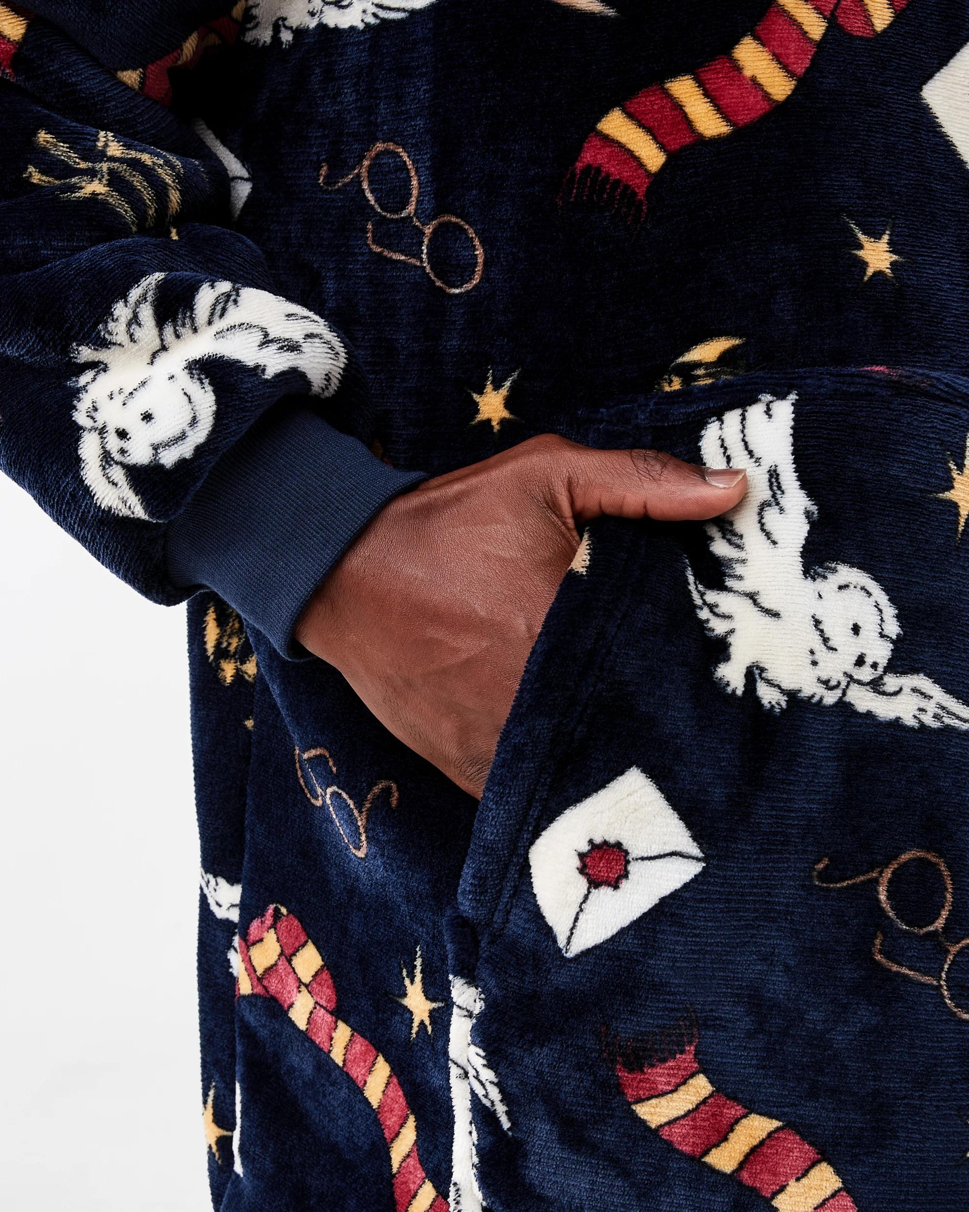 6 Harry Potter License Pullover Gown Nvy Hp, 6 of 7