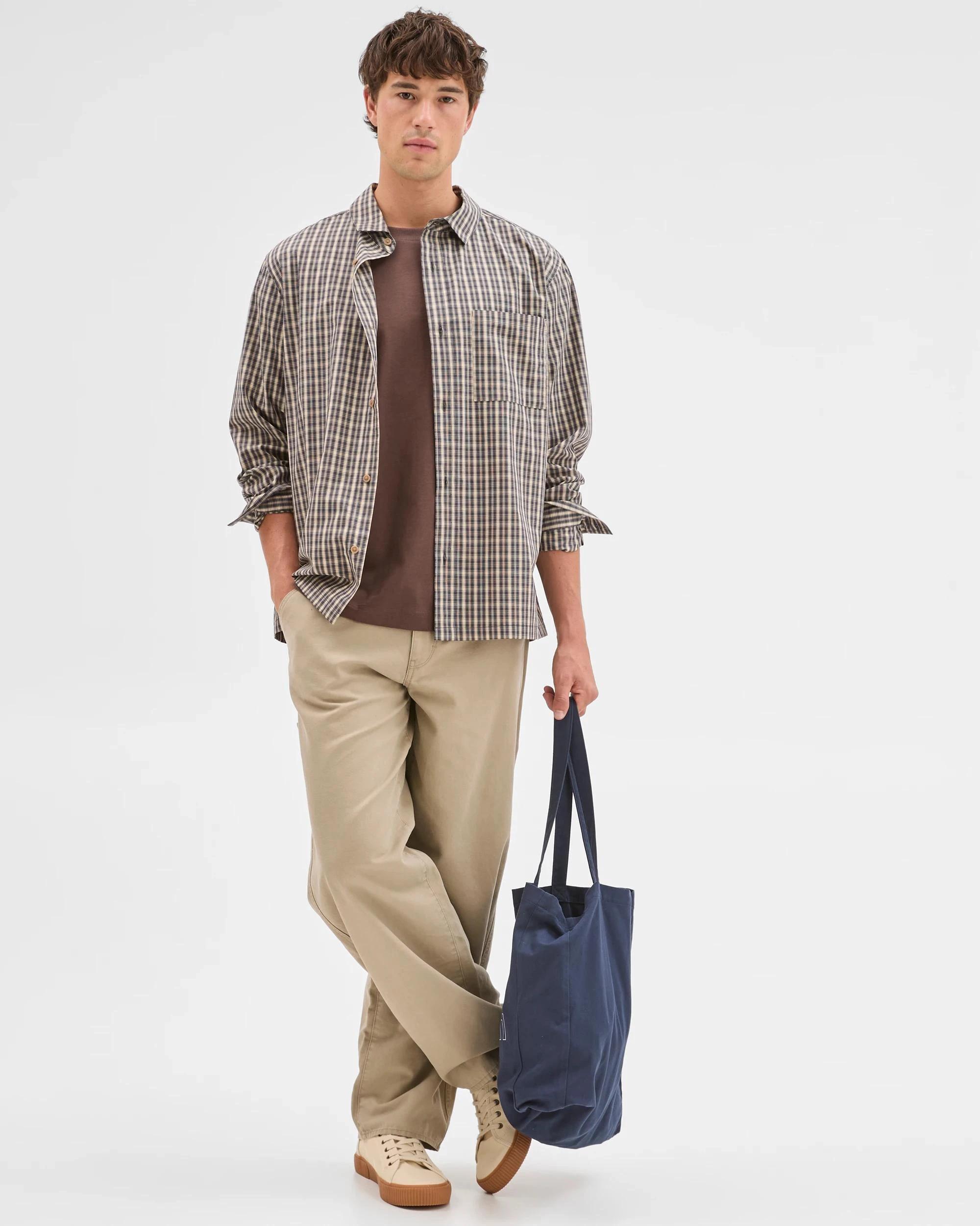 2 Commons Australian Cotton Business Shirt BLACK CHECK, 2 of 4