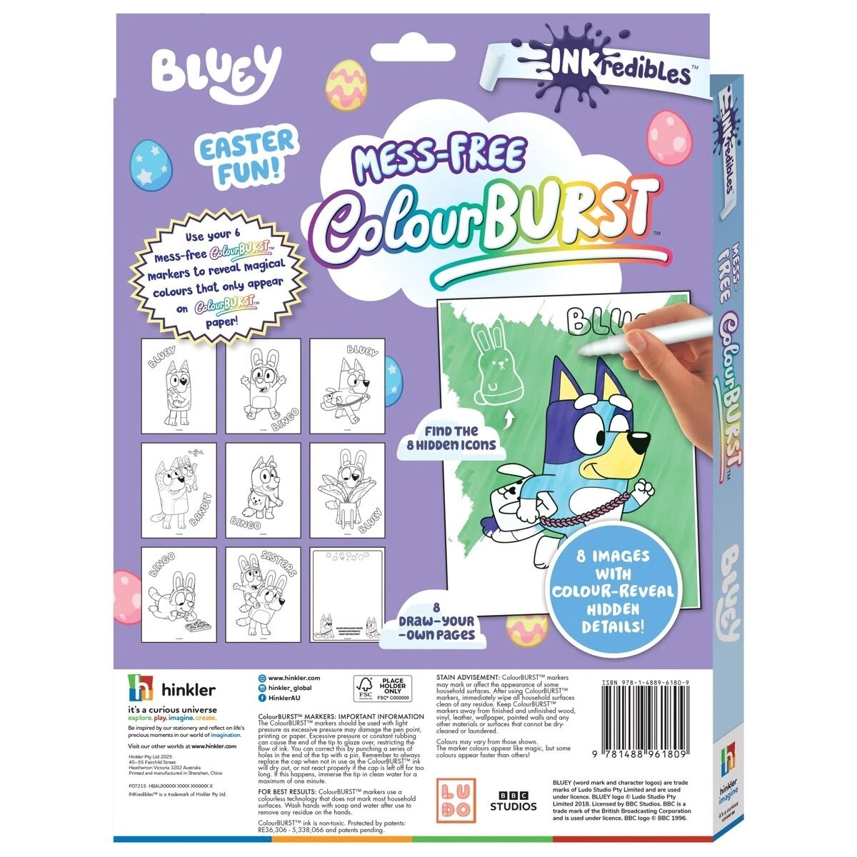 2 INKredibles Bluey Mess-Free ColourBurst Activity Kit - Book, 2 of 6